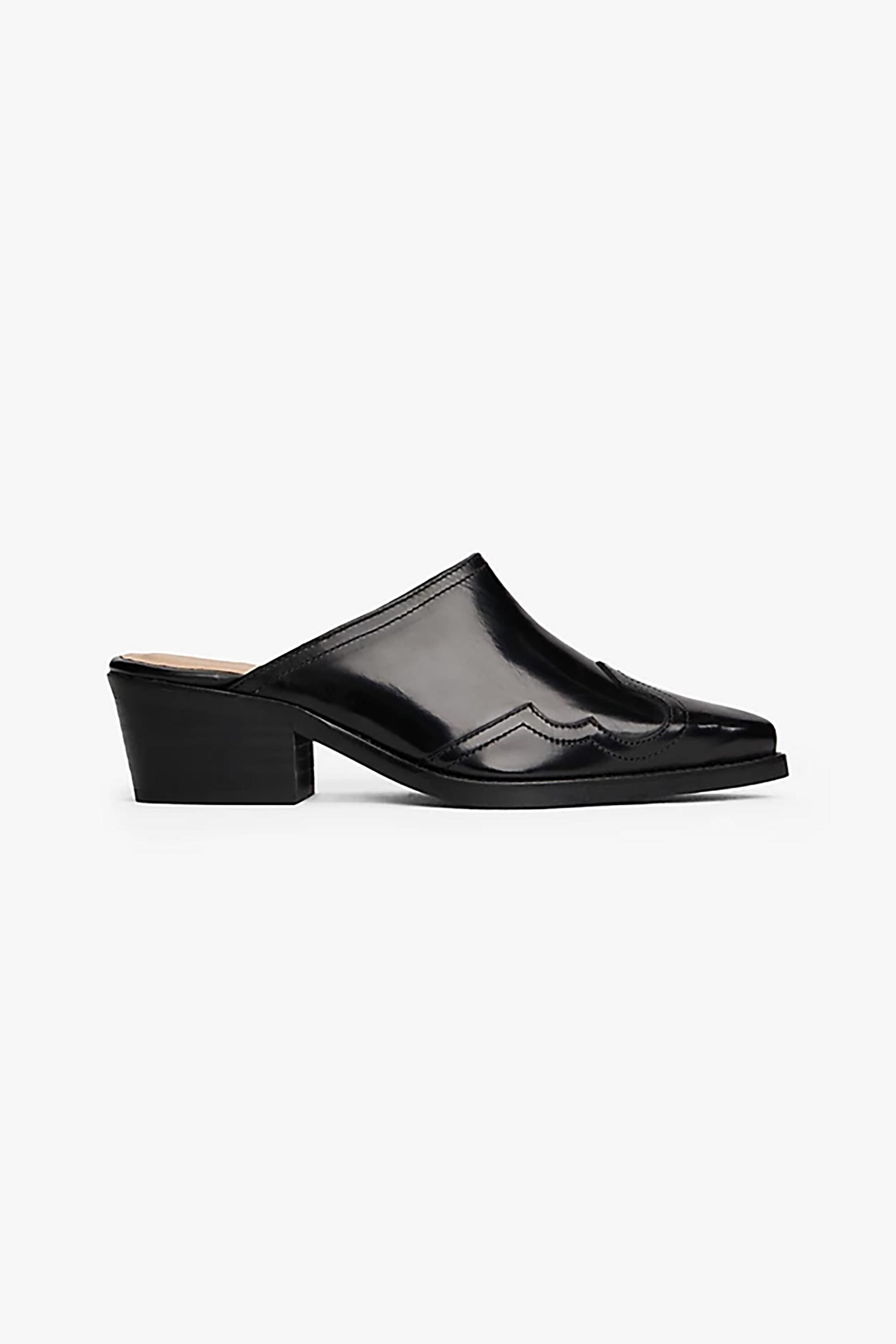 TOMMY HILFIGER Tommy Hilfiger γυναικεία δερμάτινα mules - FW0FW08887 Μαύρο