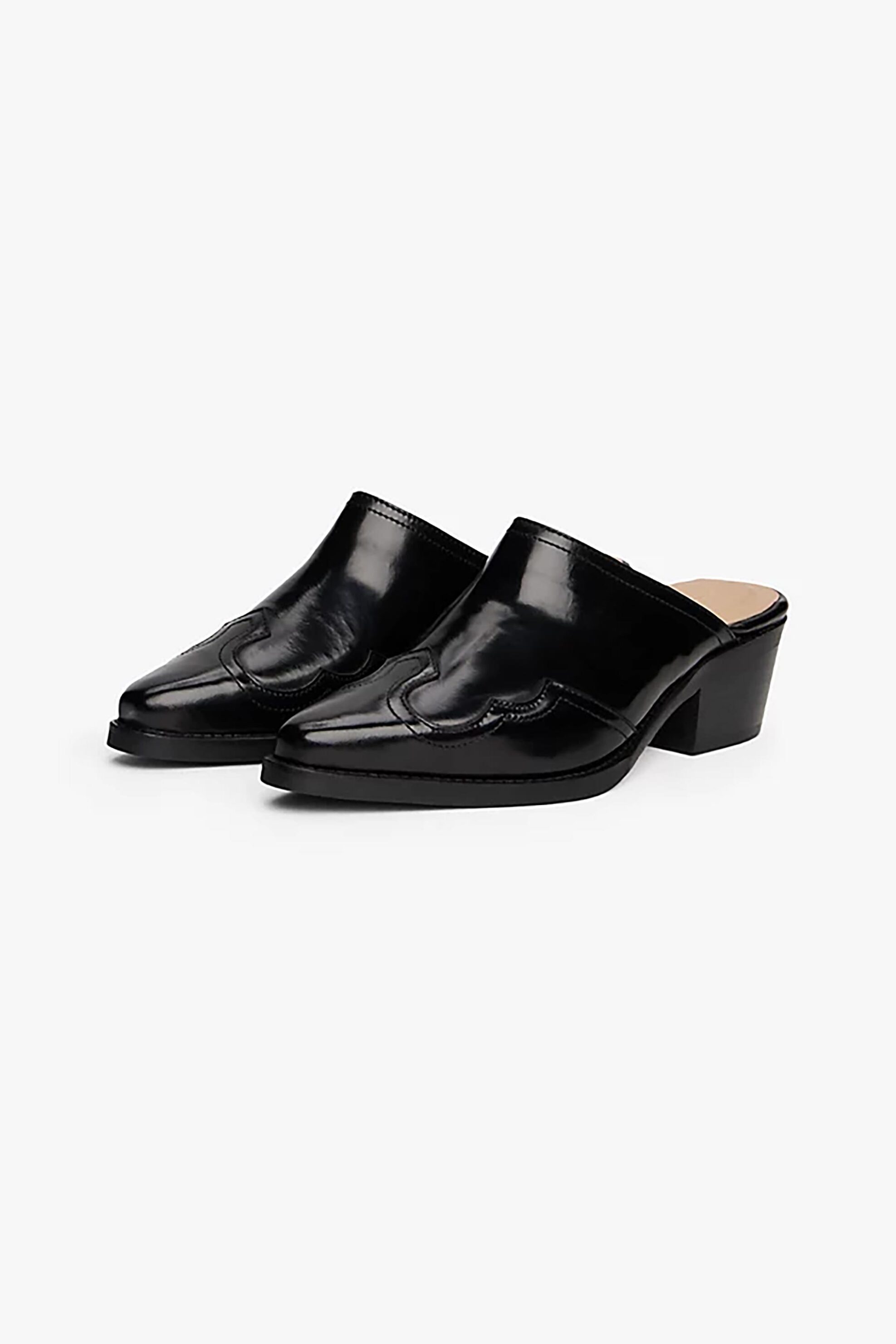 Tommy Hilfiger γυναικεία δερμάτινα mules - FW0FW08887 Μαύρο φωτογραφία