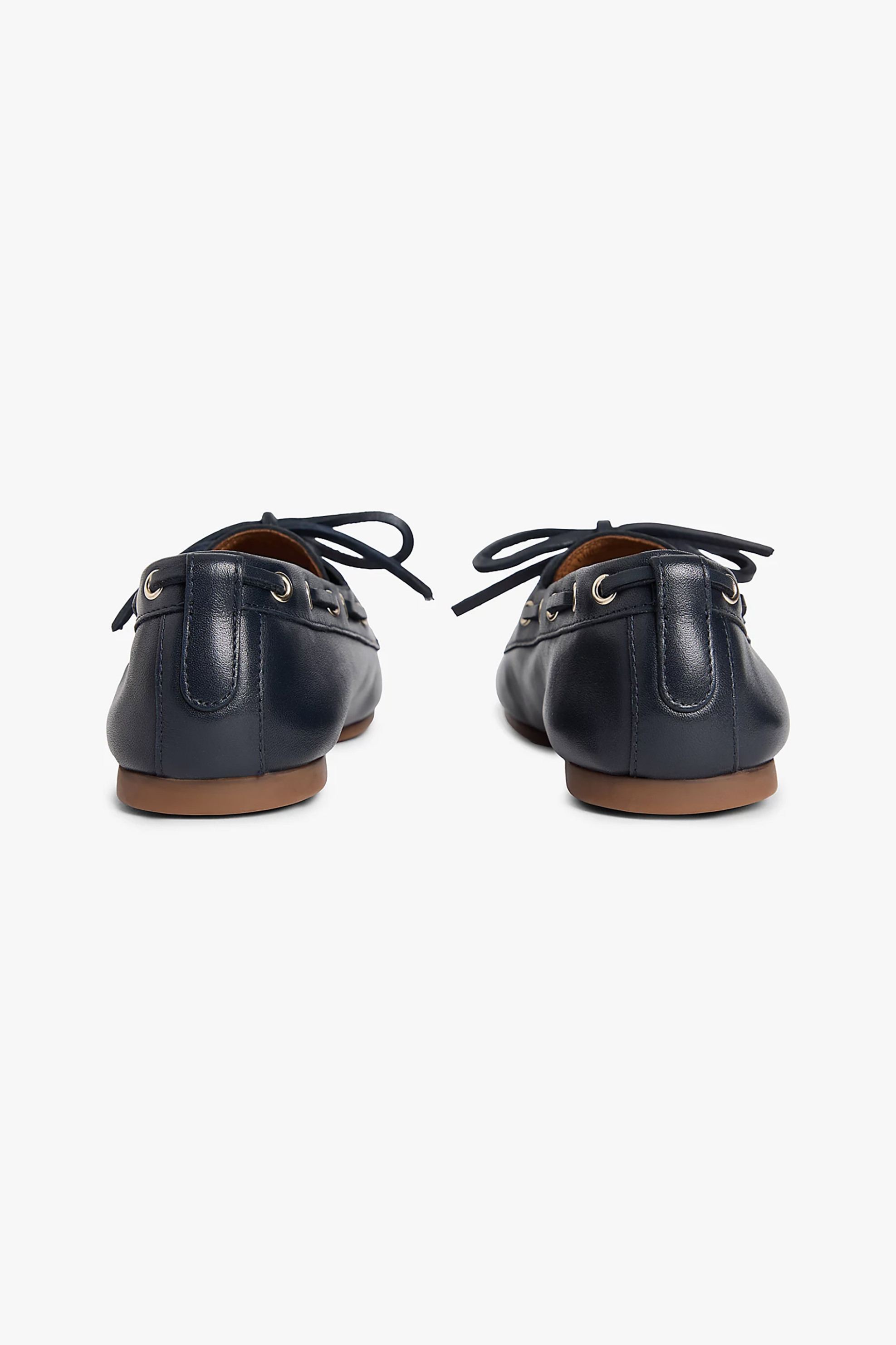 TOMMY HILFIGER Tommy Hilfiger γυναικεία μοκασίνια με ανάγλυφο monogram - FW0FW09148 Μπλε Σκούρο - 4