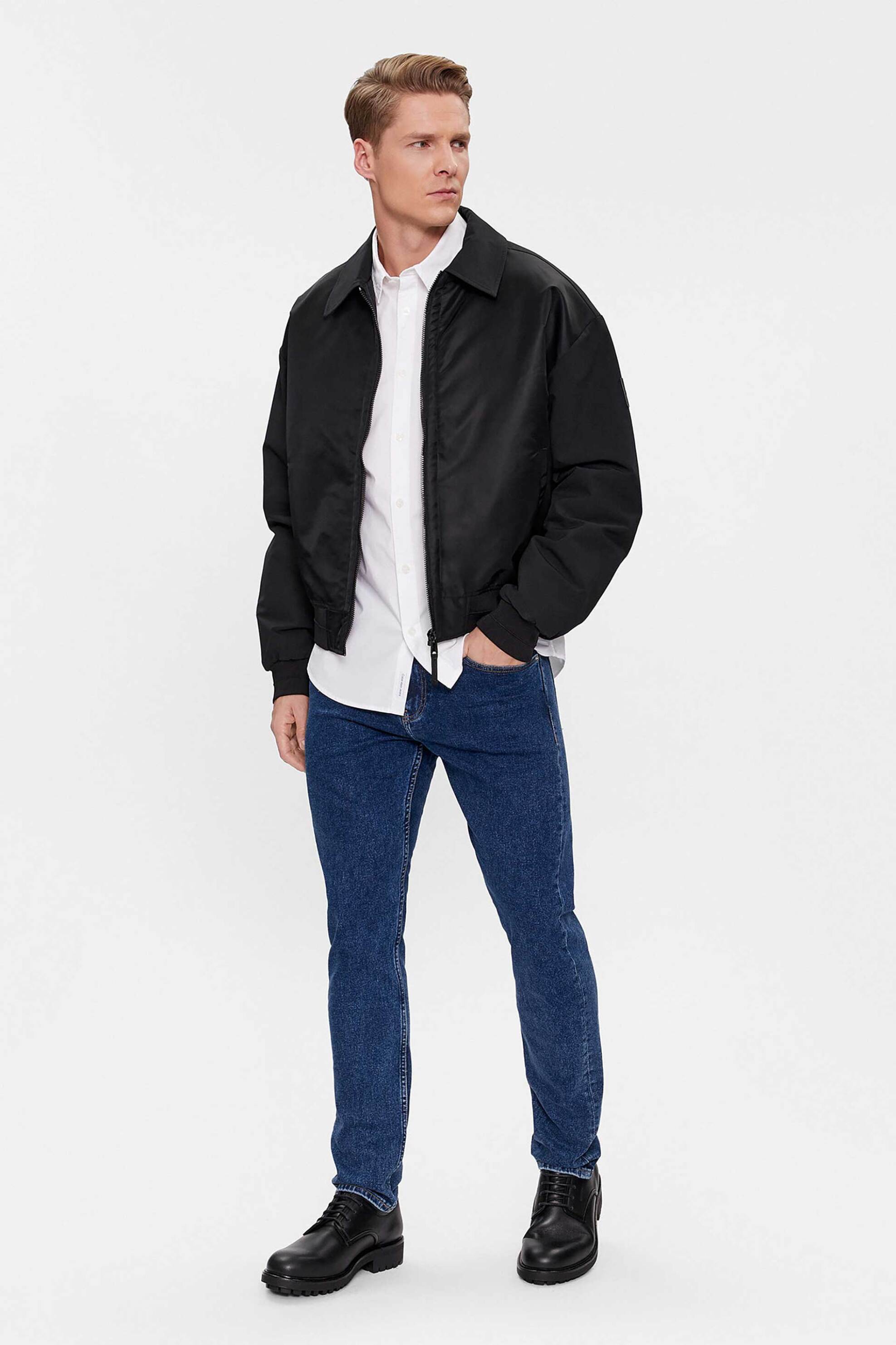 CK Jeans ανδρικό τζην παντελόνι πεντάτσεπο Slim Fit - J30J324194 Denim Blue