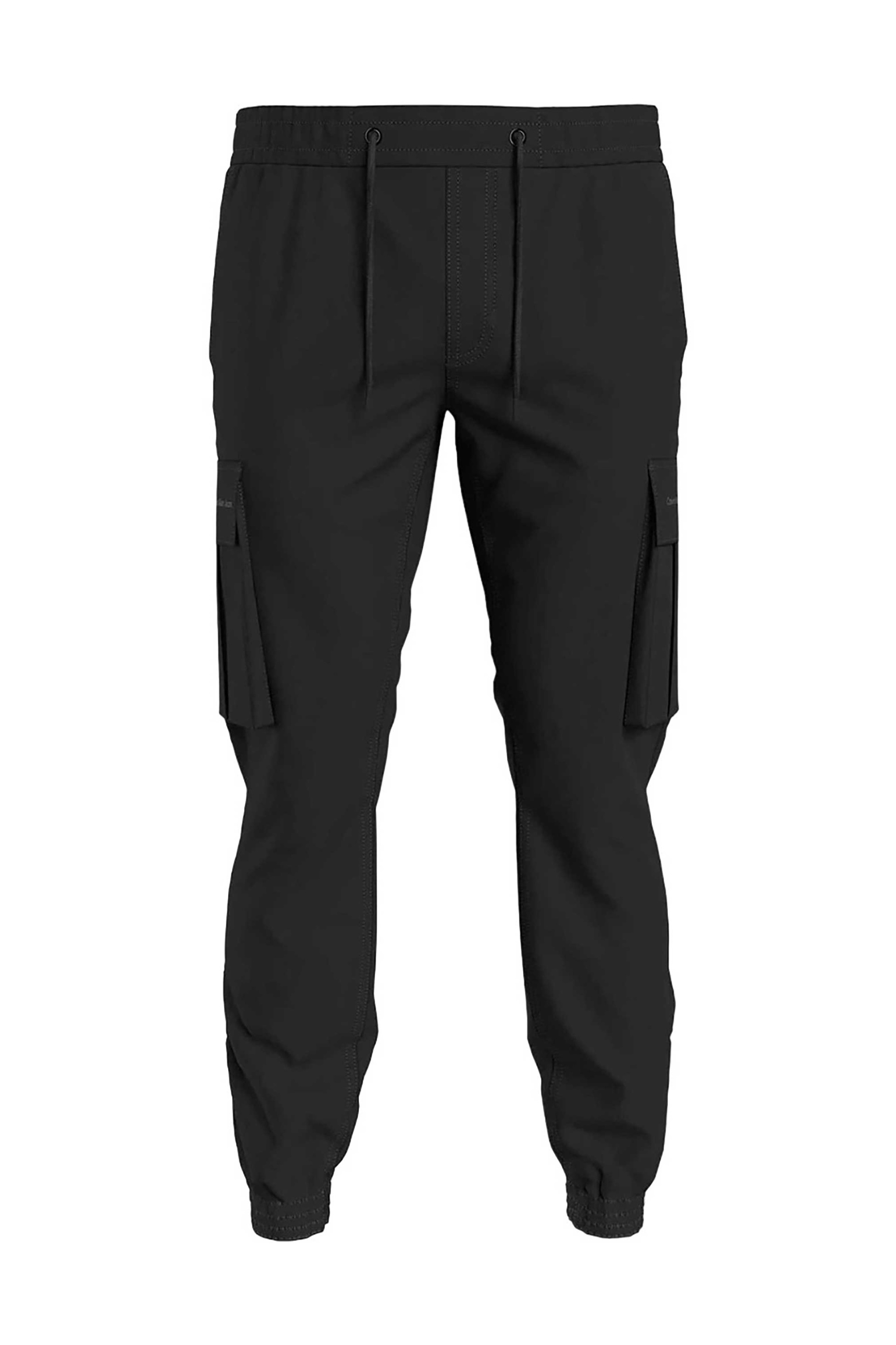 Ανδρική Μόδα > Ανδρικά Ρούχα > Ανδρικά Παντελόνια > Ανδρικές Φόρμες CK Jeans ανδρικό cargo παντελόνι φόρμας μονόχρωμο Tapered Fit - J30J324686 Μαύρο