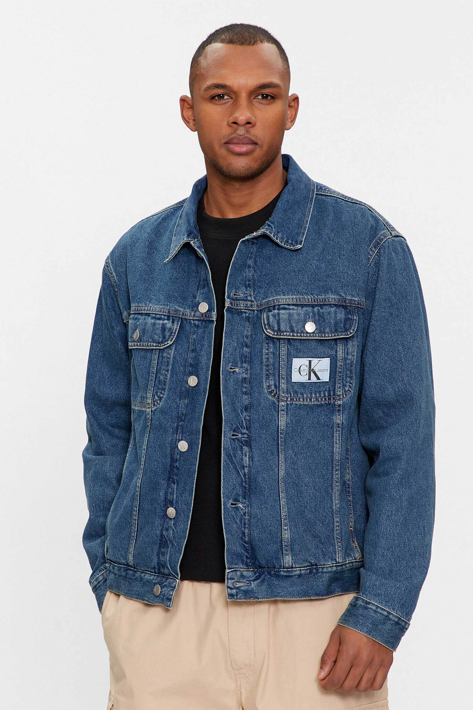 CK Jeans ανδρικό denim jacket με λογότυπο Regular Fit 