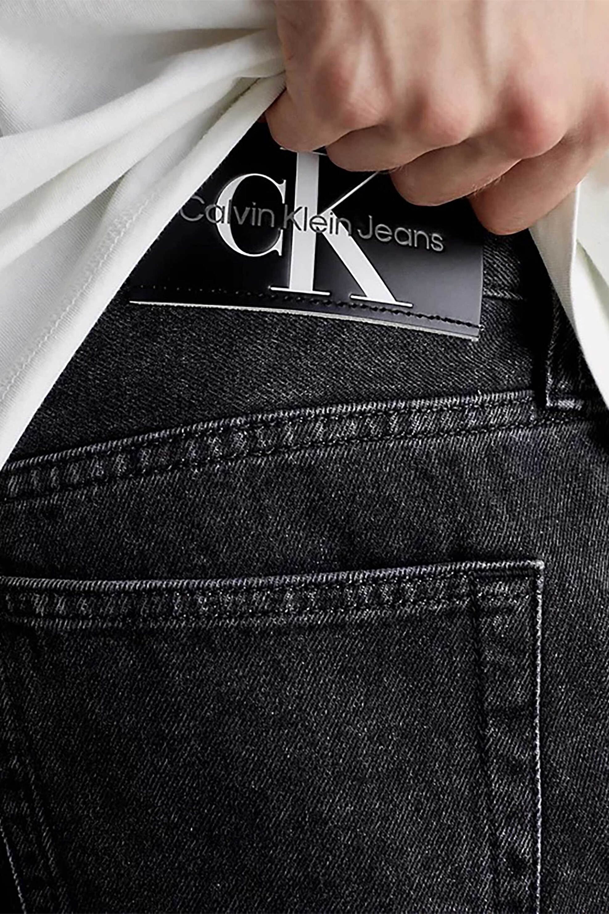 Ck Jeans Ανδρική Βερμούδα Denim Regular Fit - J30J325311 Γκρι