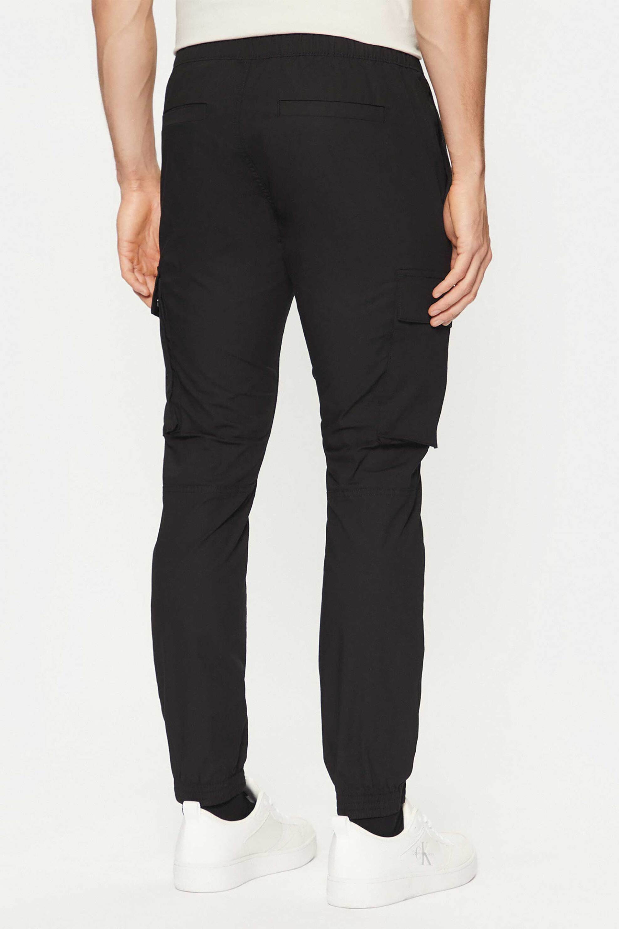 Calvin Klein Jeans Ανδρικό Παντελόνι Cargo Μονόχρωμο Skinny Fit - J30J327614 Μαύρο