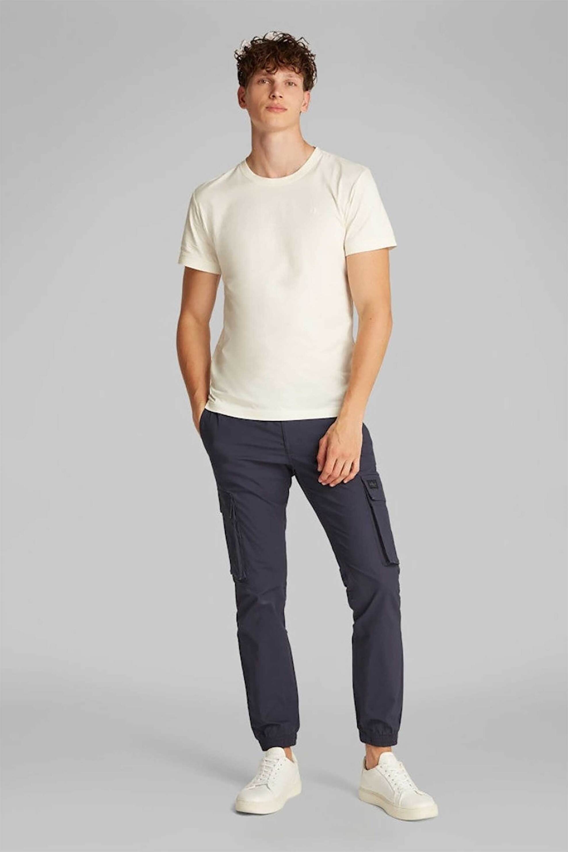 CK JEANS CK Jeans ανδρικό παντελόνι cargo μονόχρωμο Skinny Fit - J30J327614 Μπλε Σκούρο