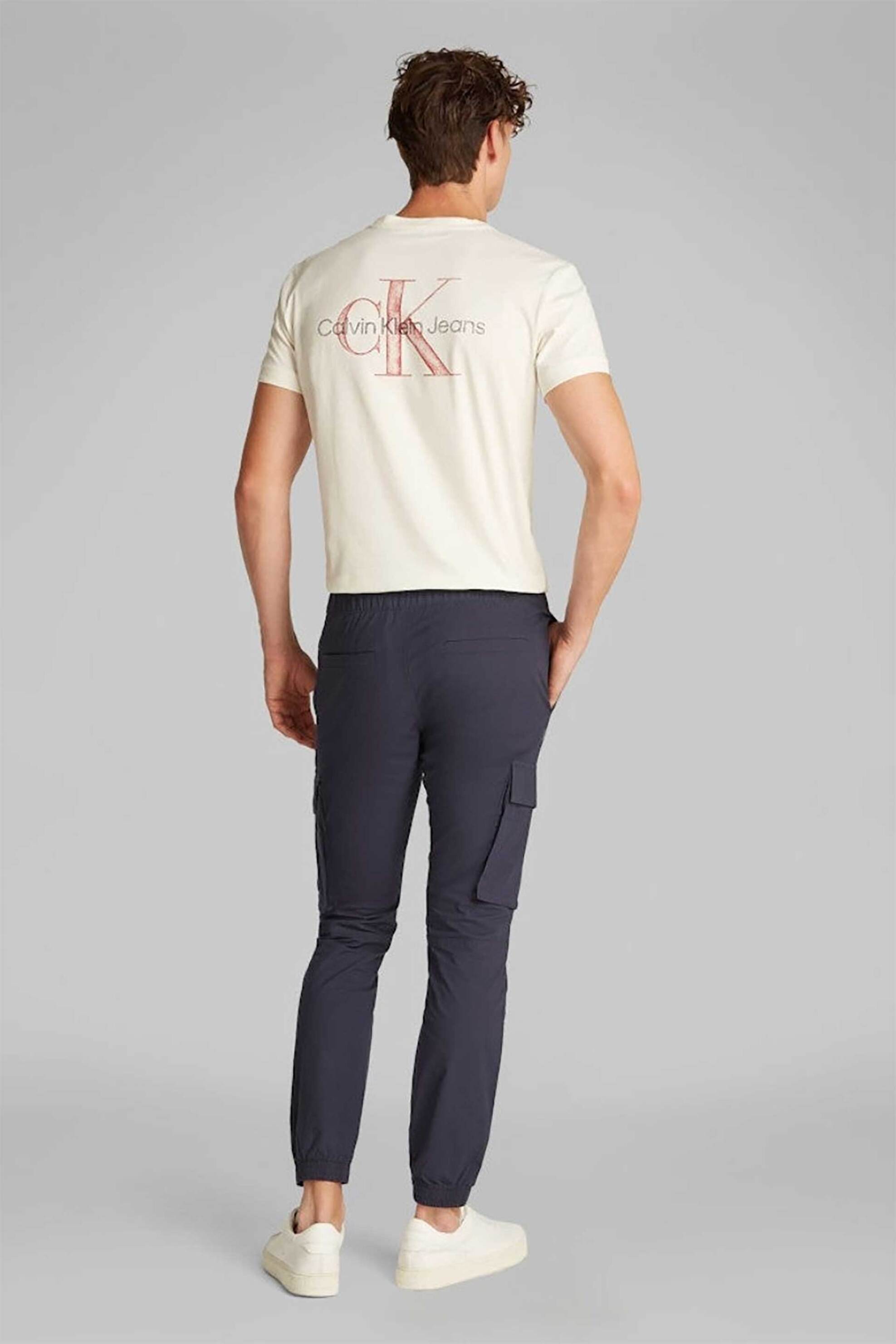 Calvin Klein Jeans Ανδρικό Παντελόνι Cargo Μονόχρωμο Skinny Fit - J30J327614 Μπλε Σκούρο