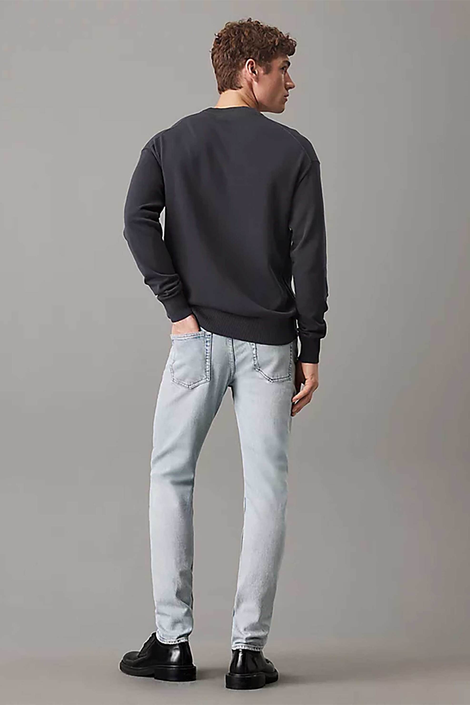 Calvin Klein Jeans Ανδρικό Τζιν Παντελόνι Πεντάτσεπο Slim Tapered Fit - J30J326517 Denim Blue Ανοιχτό