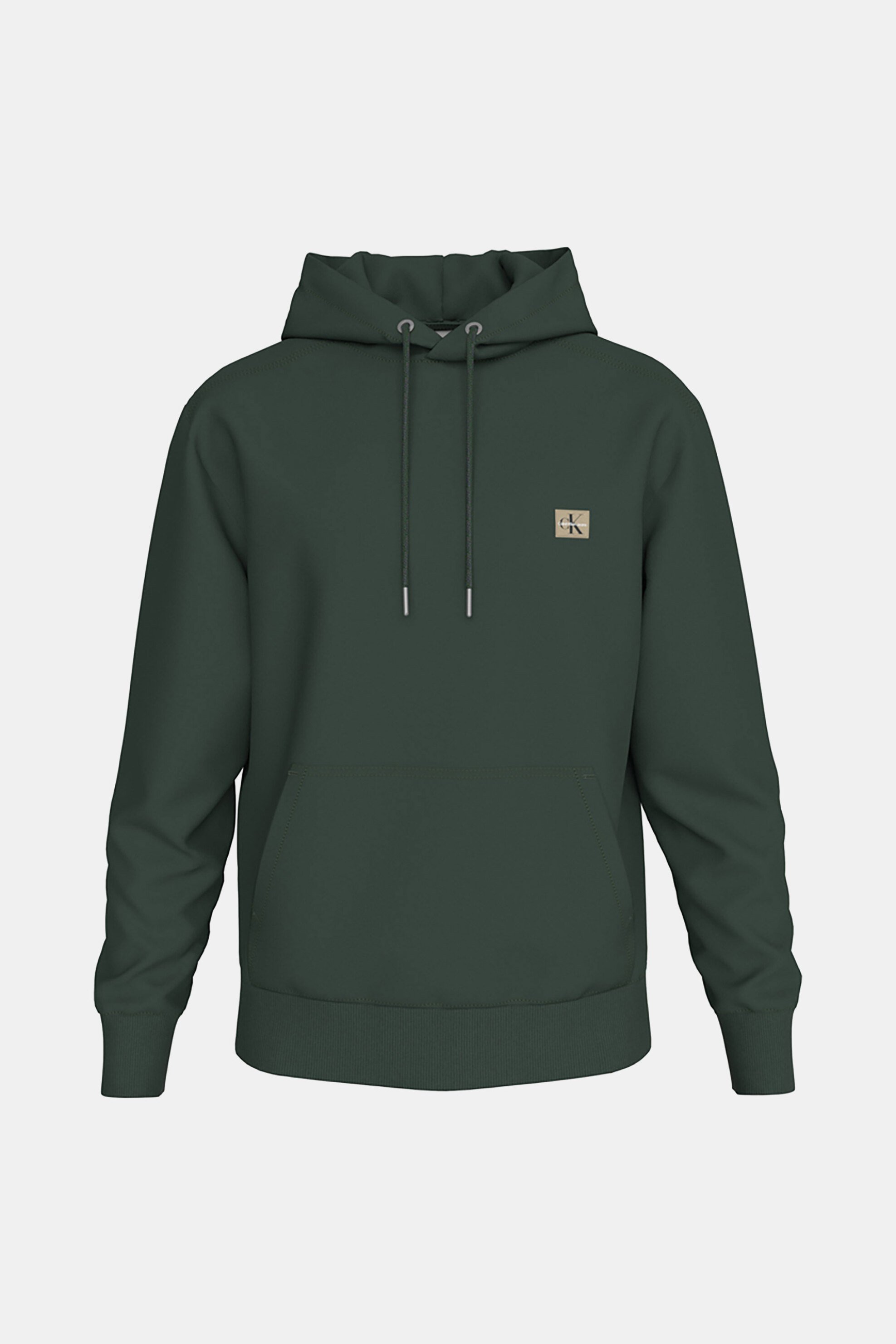 Calvin Klein Jeans ανδρική μπλούζα φούτερ με κουκούλα και λογότυπο Regular Fit - LV04RC274G Πράσινο Σκούρο