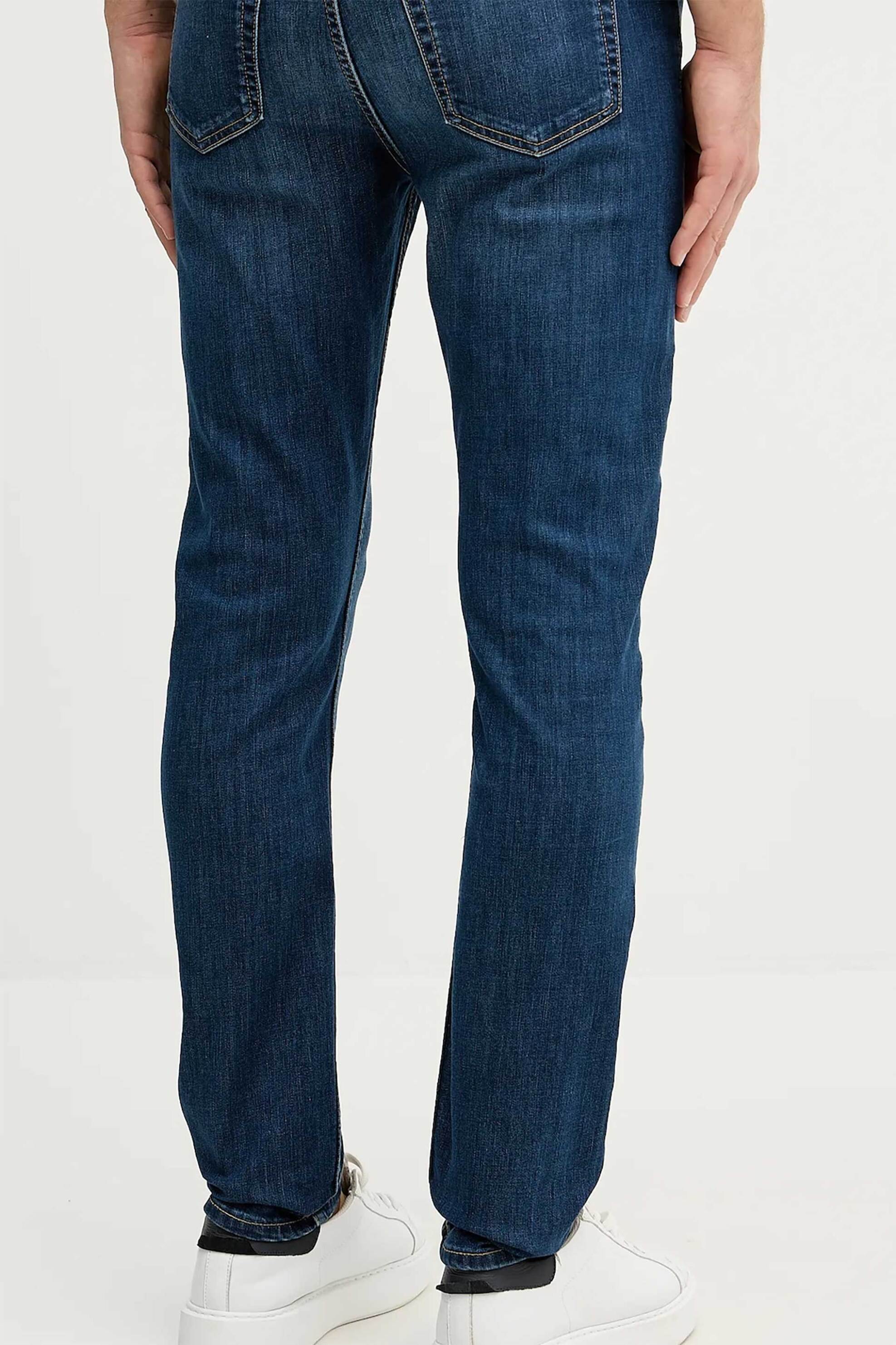 Calvin Klein Jeans Ανδρικό Τζιν Παντελόνι Πεντάτσεπο Tapered Fit - Lv04Re779G Denim Blue Σκούρο