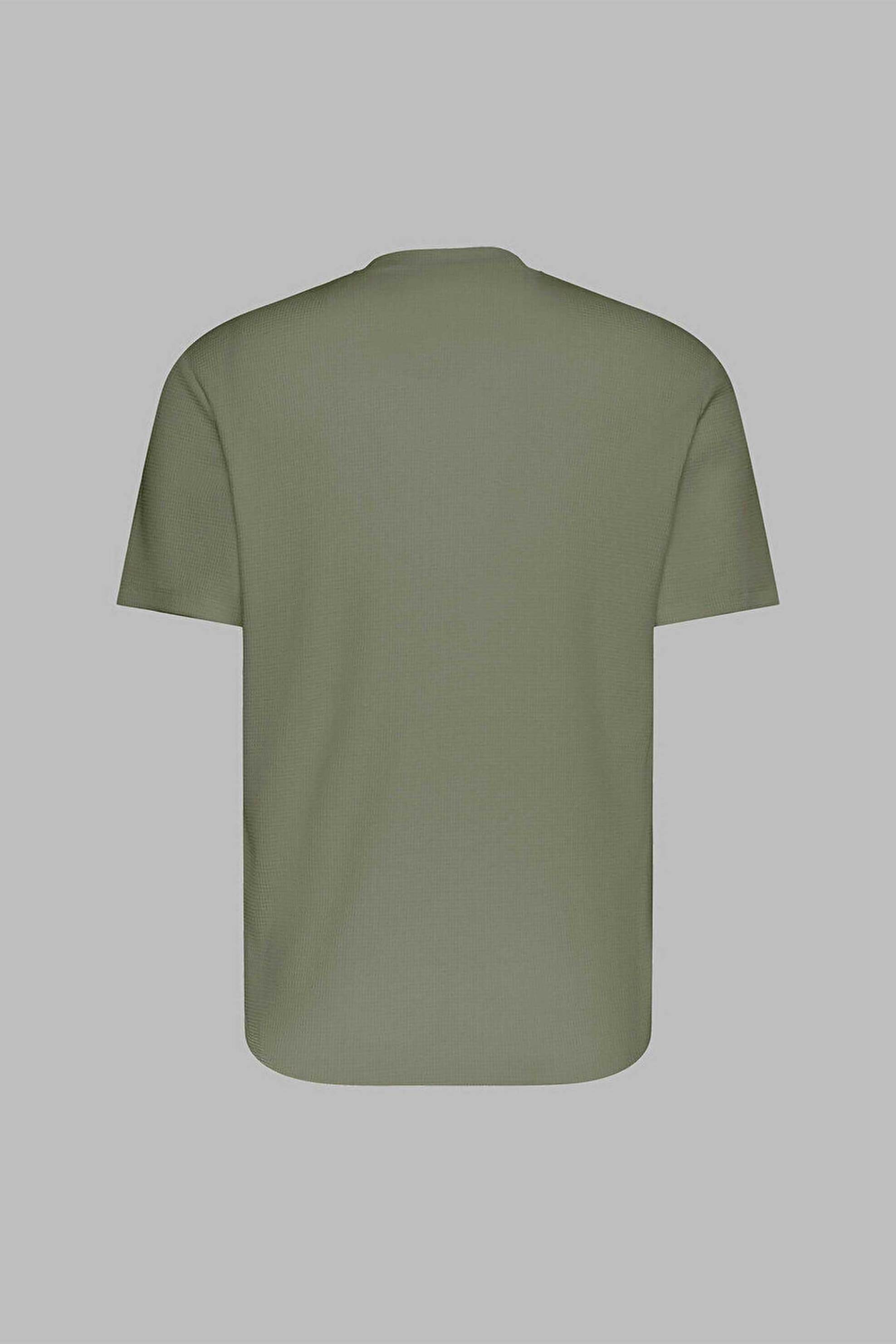 Calvin Klein Jeans Ανδρικό T-Shirt με Λογότυπο Και Waffle Pattern Regular Fit - Lv04Rd008G Λαδί
