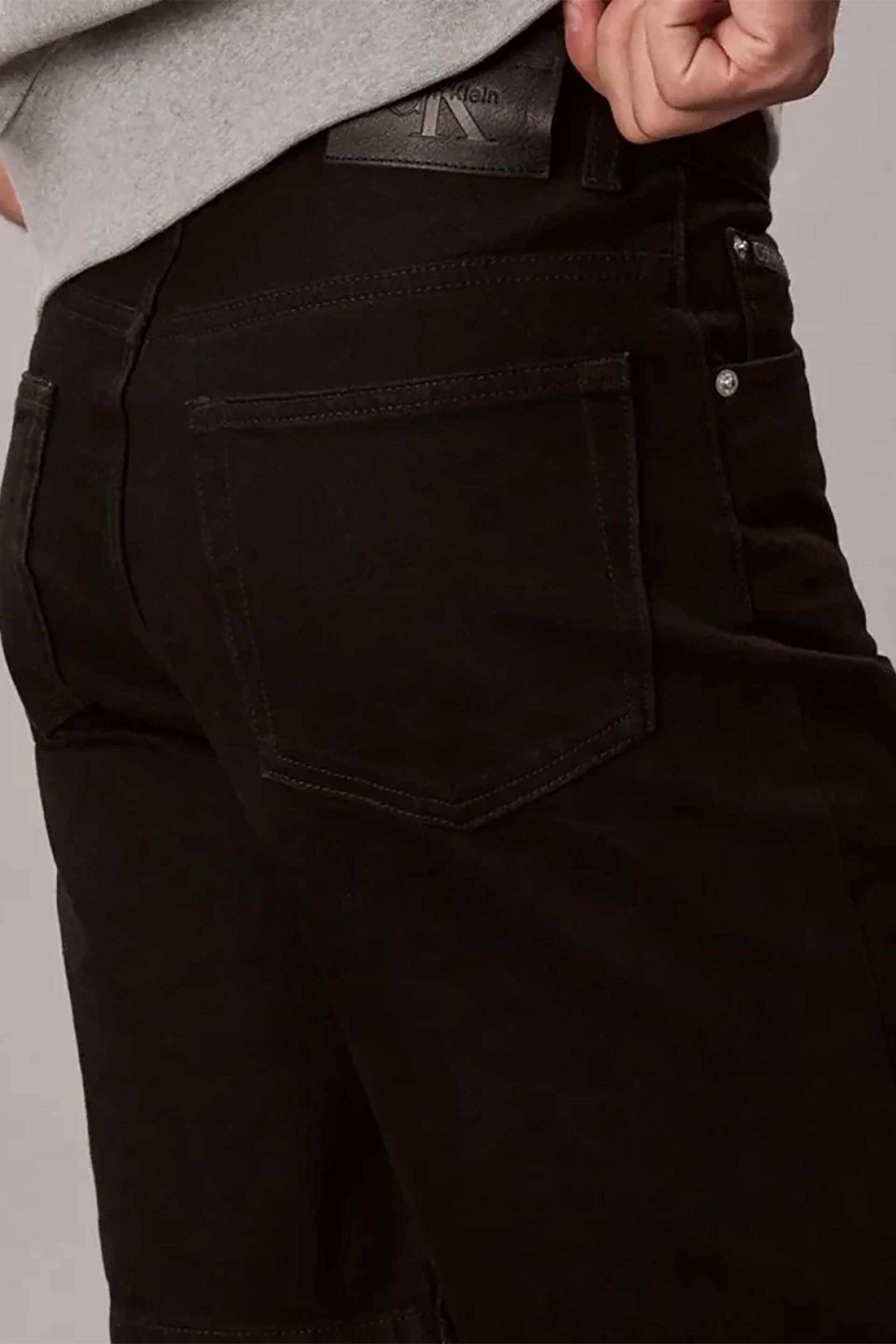 Calvin Klein Jeans Ανδρική Βερμούδα Denim Regular Fit - Lv04Rf794G Μαύρο