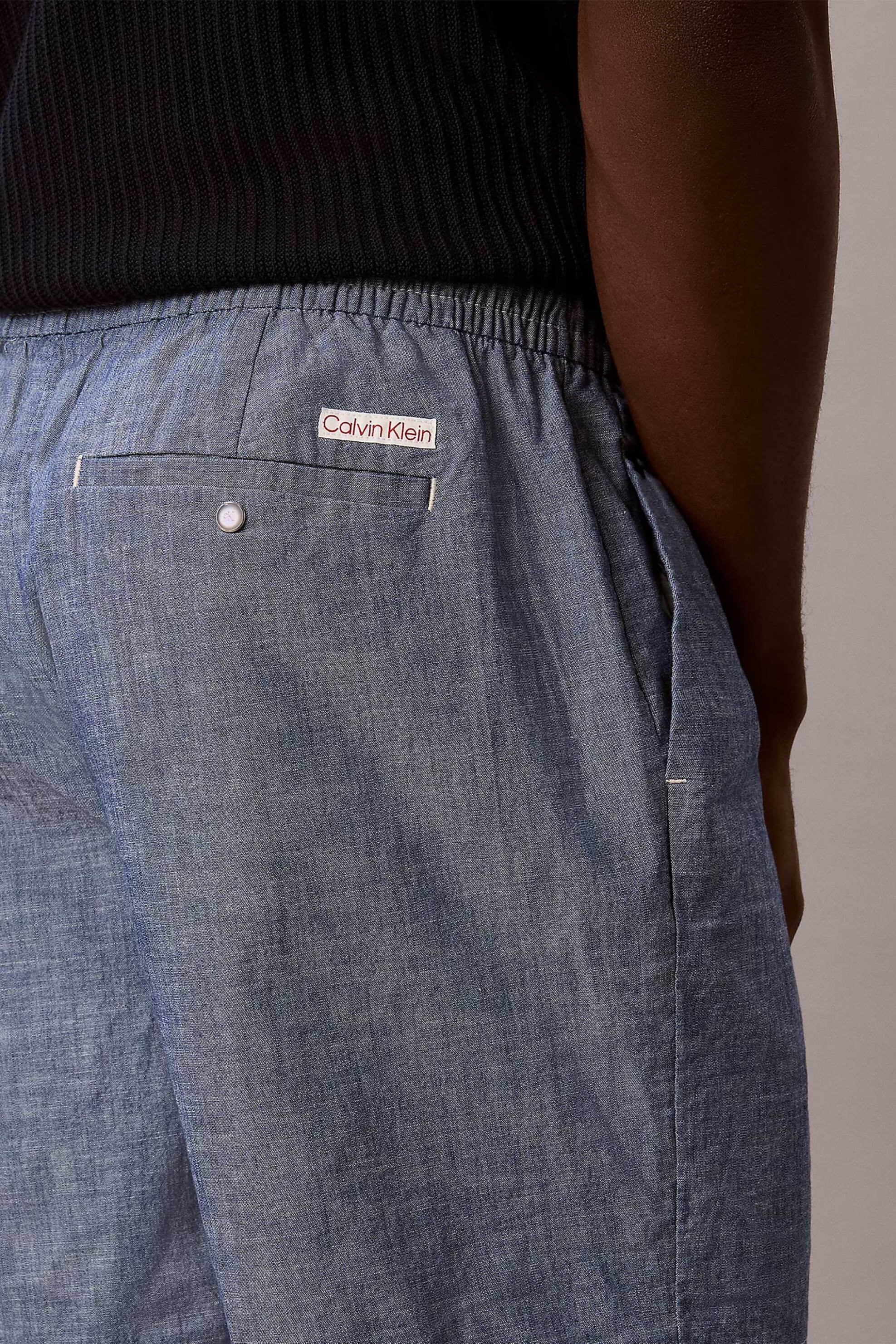 Calvin Klein Jeans Ανδρική Βερμούδα Regular Fit - Lv04Rf608G Σκούρο Μπλε