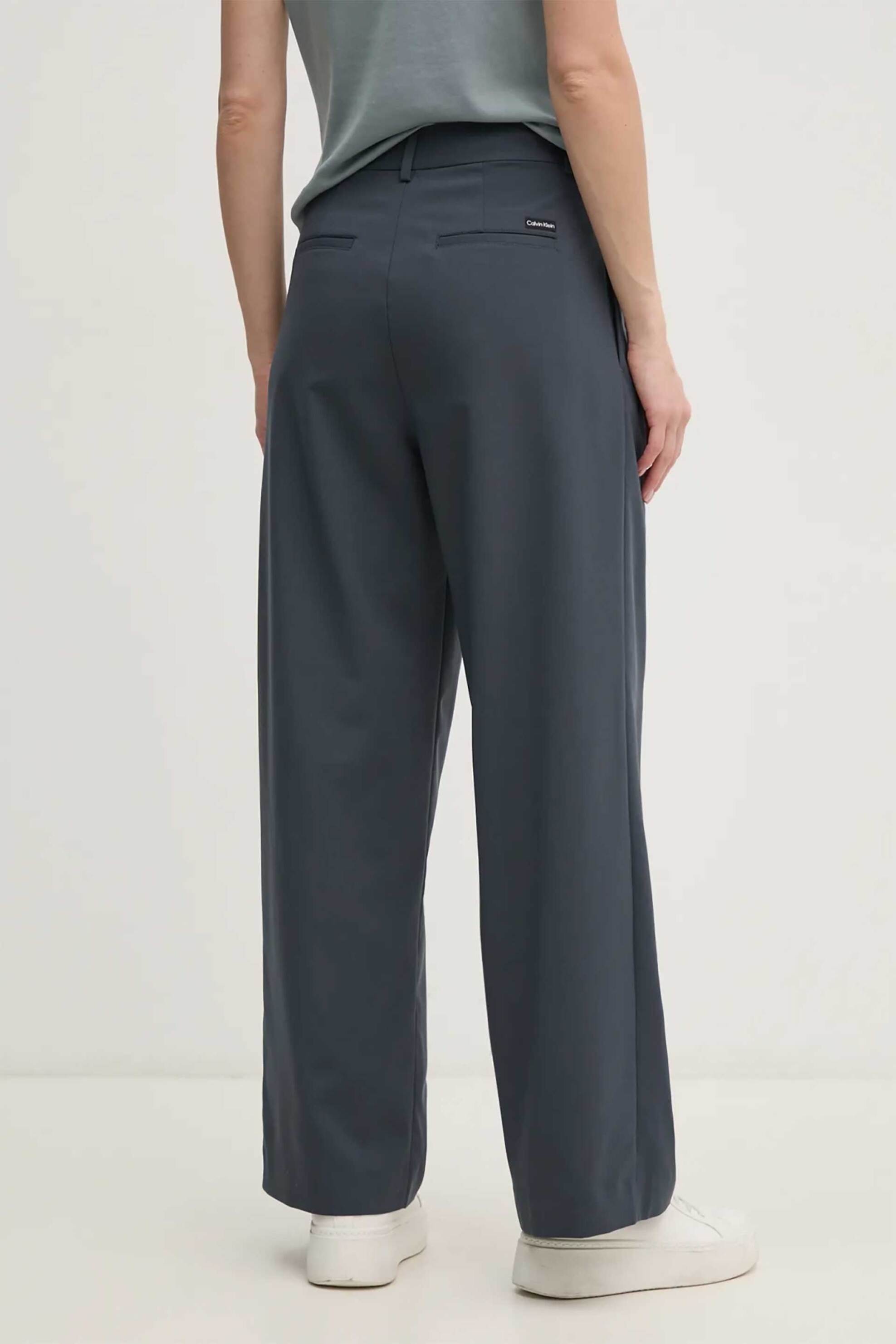 CALVIN KLEIN JEANS Calvin Klein Jeans γυναικείο ψηλόμεσο παντελόνι Wide Leg - J20J224849 Γκρι - 3