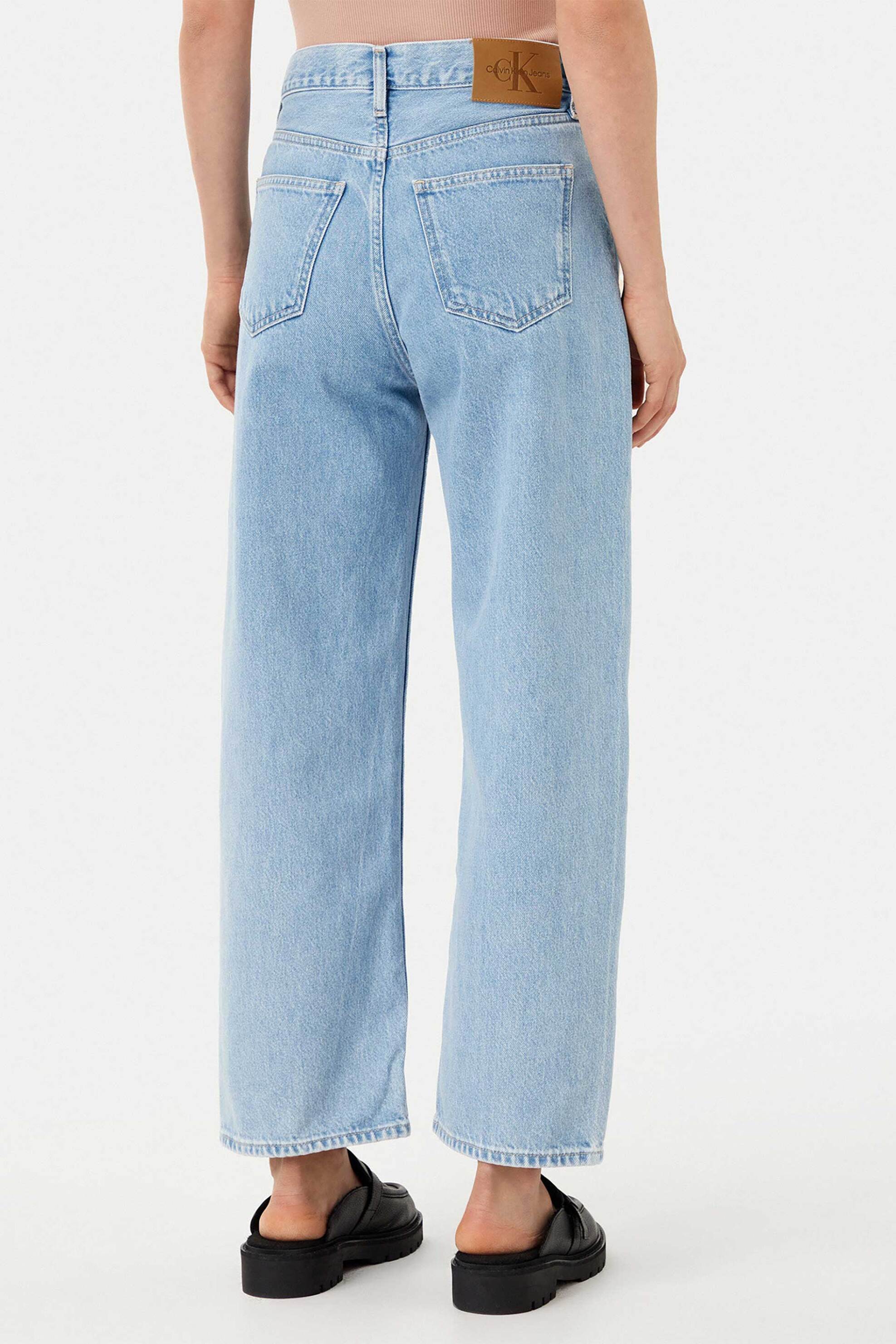 CALVIN KLEIN JEANS Calvin Klein Jeans γυναικείο τζιν παντελόνι πεντάτσεπο Loose Fit - J20J225006 Denim Blue Ανοιχτό - 3