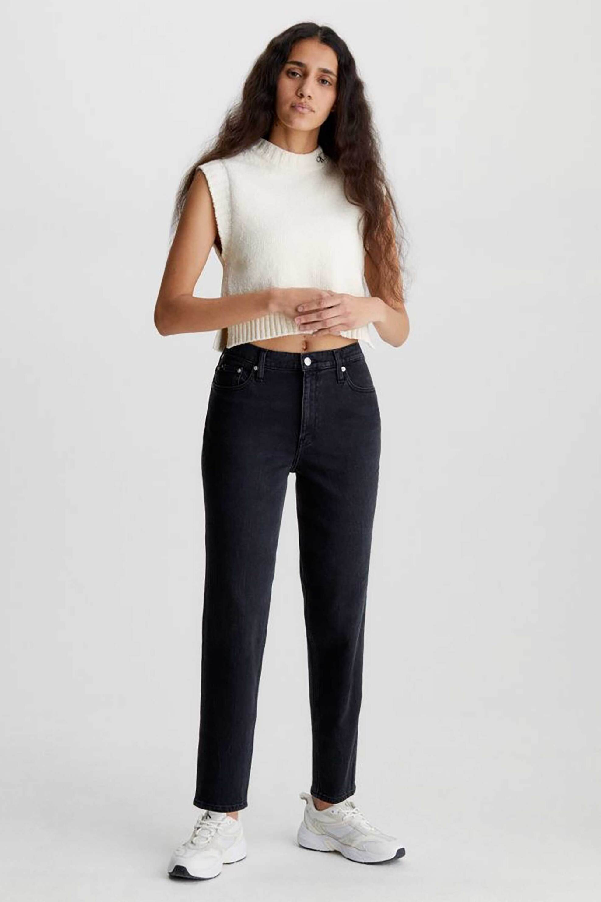 Calvin Klein Jeans γυναικείο τζιν παντελόνι πεντάτσεπο Mom Fit