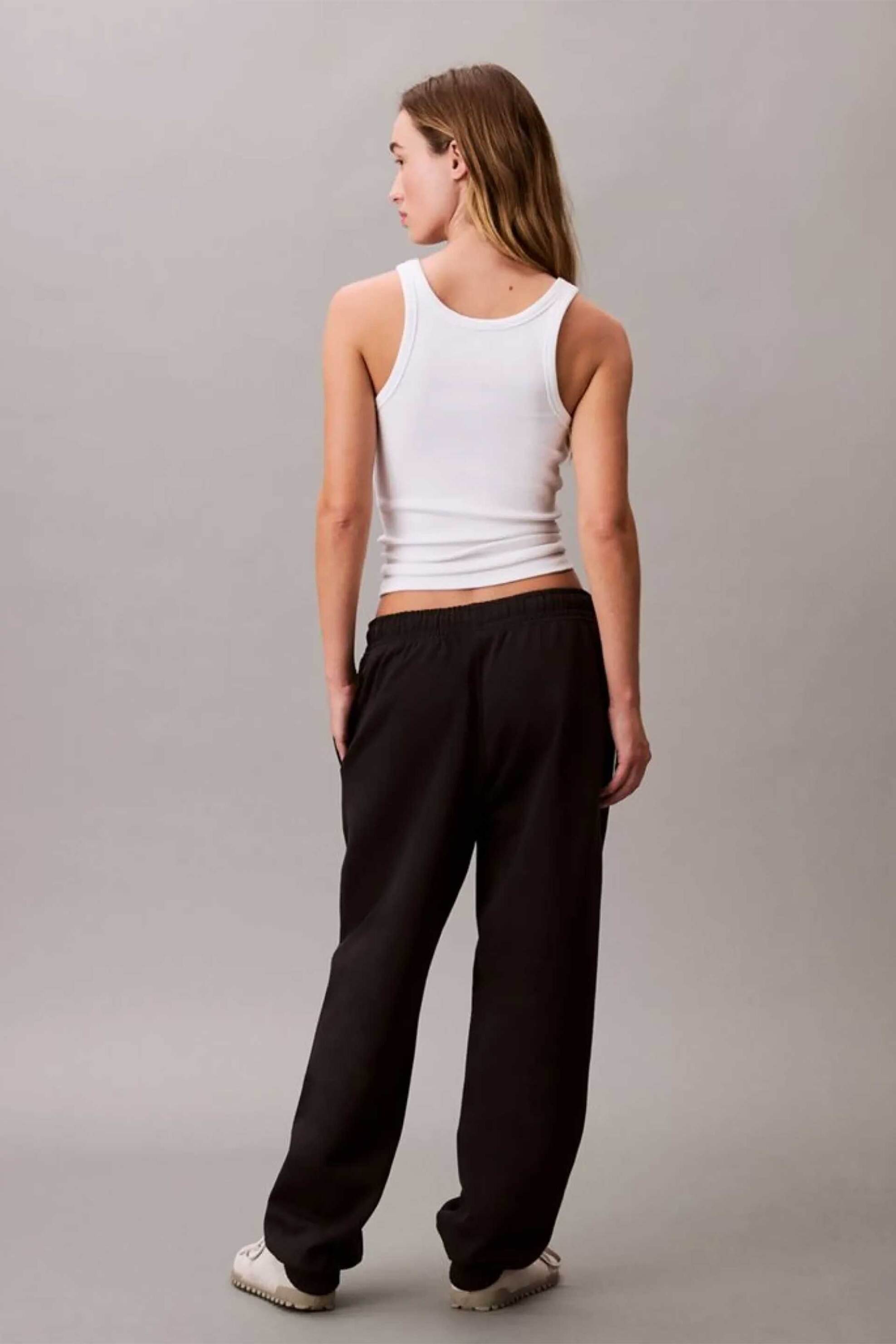 Calvin Klein Jeans Γυναικείο Παντελόνι Φόρμας με Monogram Relaxed Fit - Lv047B235G Μαύρο