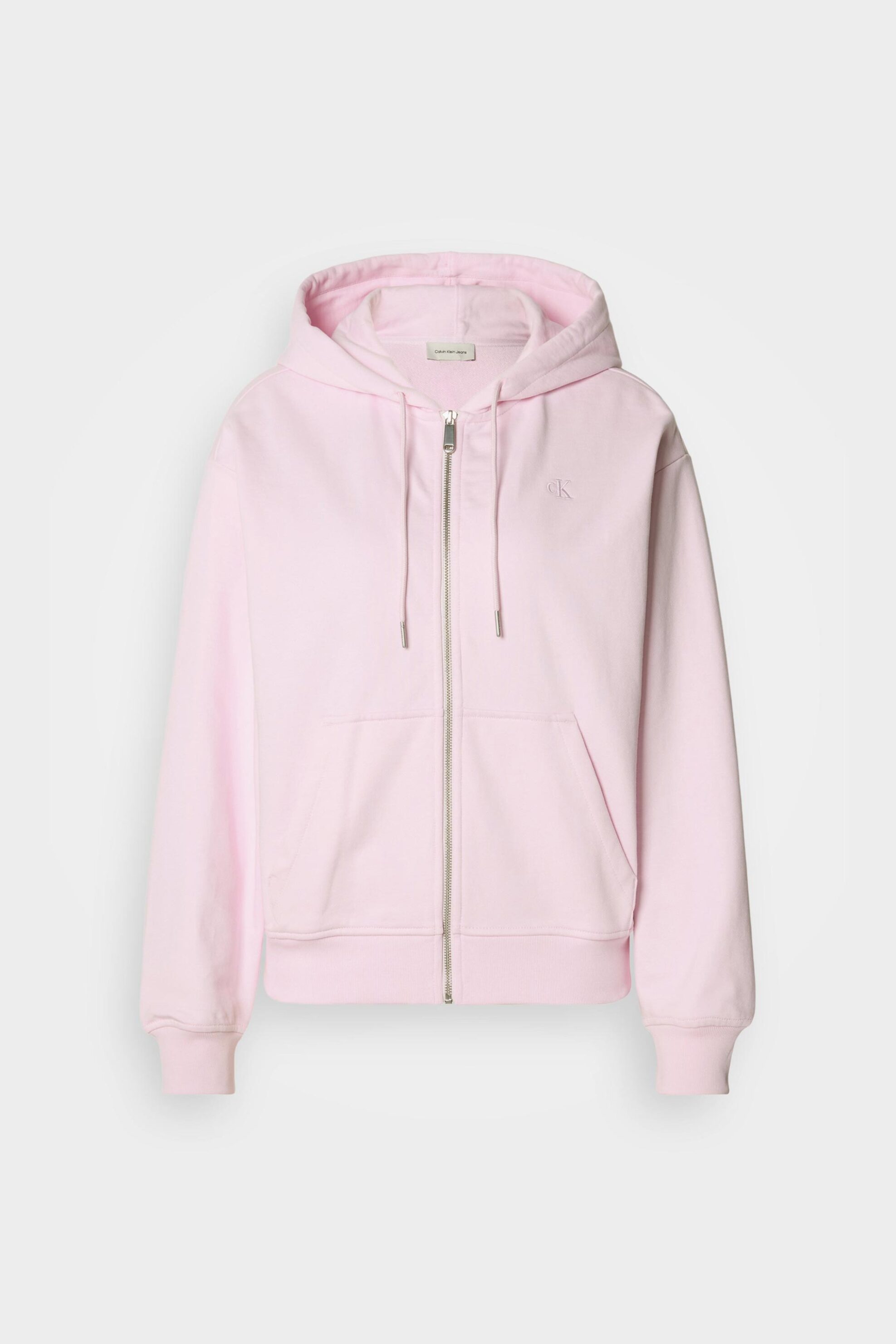 Calvin Klein Jeans γυναικεία ζακέτα φούτερ μονόχρωμη με λογότυπο "Archive Logo" - LV047B237G Ροζ