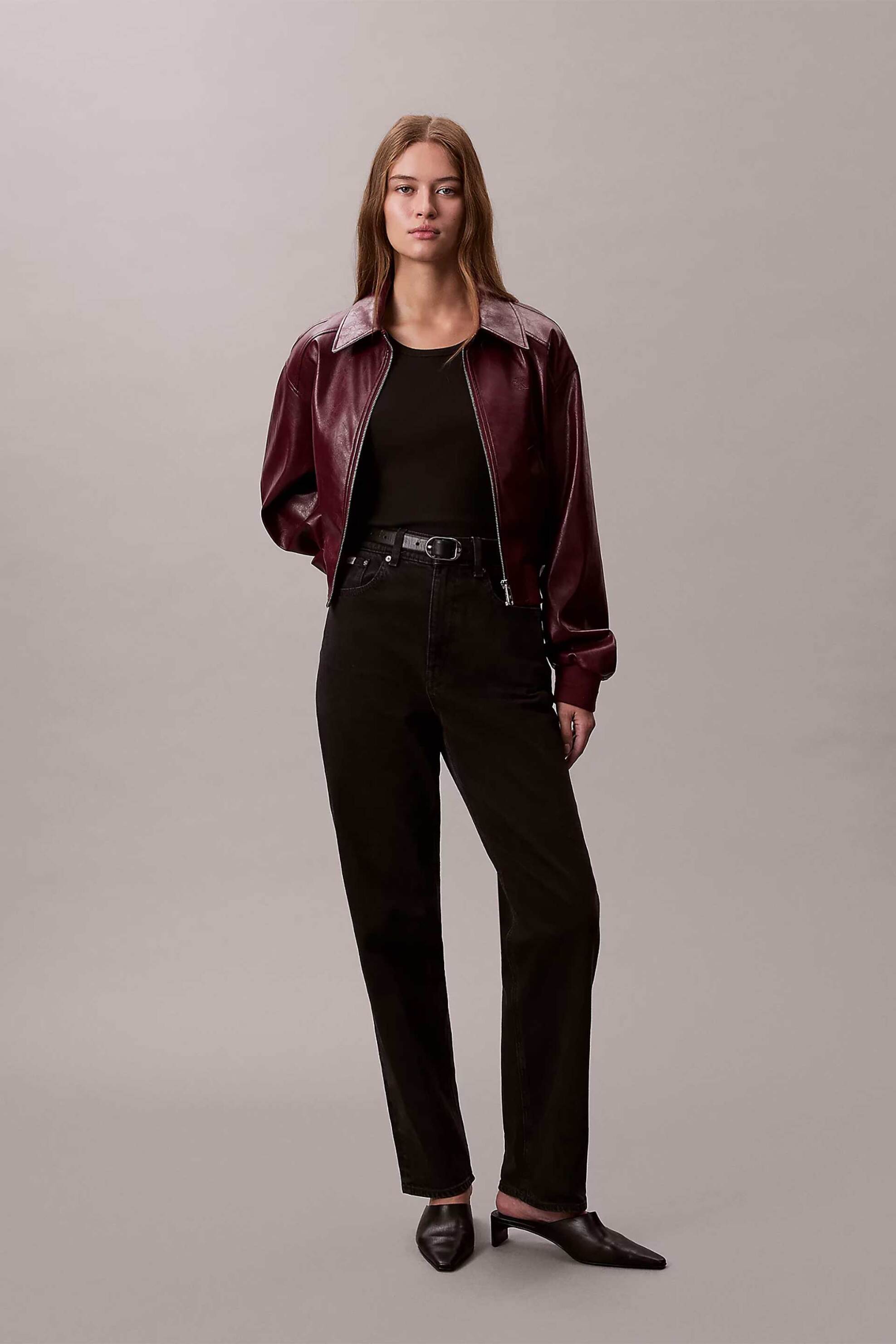 Calvin Klein Jeans γυναικείο τζιν παντελόνι πεντάτσεπο Tapered Fit - LV047E734G Μαύρο