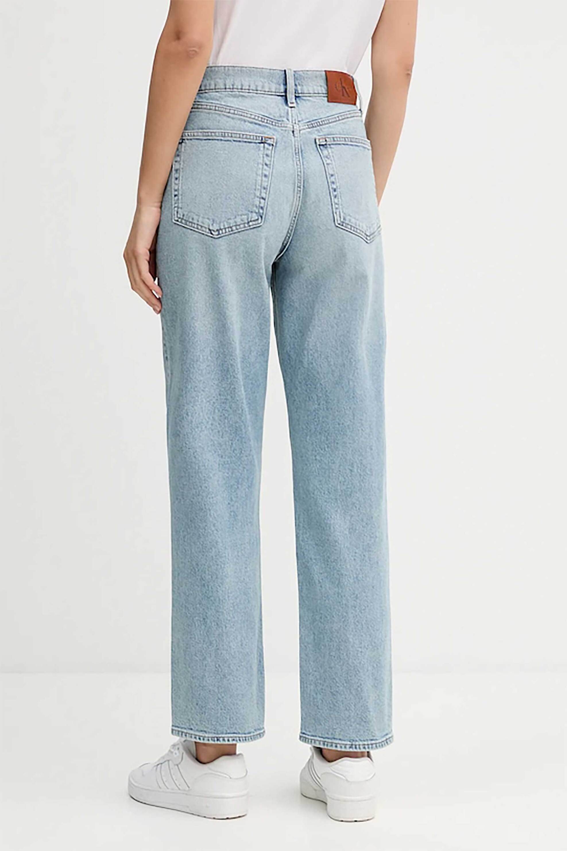 Calvin Klein Jeans Γυναικείο Τζιν Παντελόνι Πεντάτσεπο Relaxed Fit - Lv047E732G Denim Blue Ανοιχτό