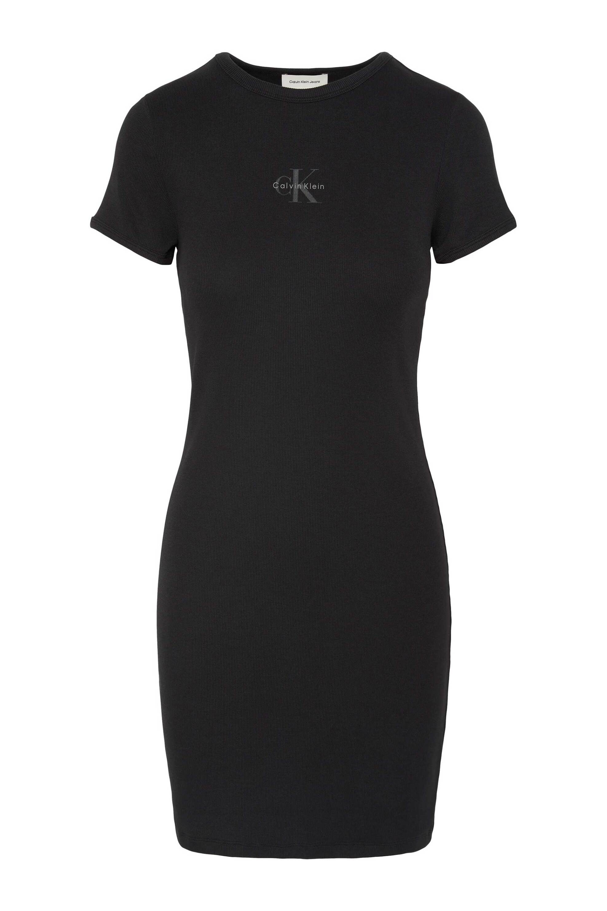 Calvin Klein Jeans γυναικείο mini φόρεμα με λογότυπο Slim Fit - LV047F241G Μαύρο
