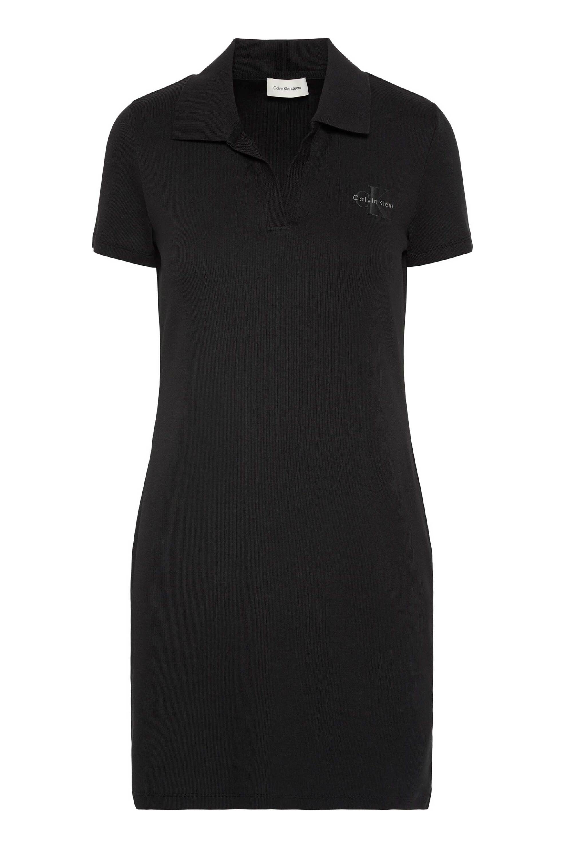 Calvin Klein Jeans γυναικείο mini φόρεμα πόλο με λογότυπο Regular Fit - LV047G237G Μαύρο