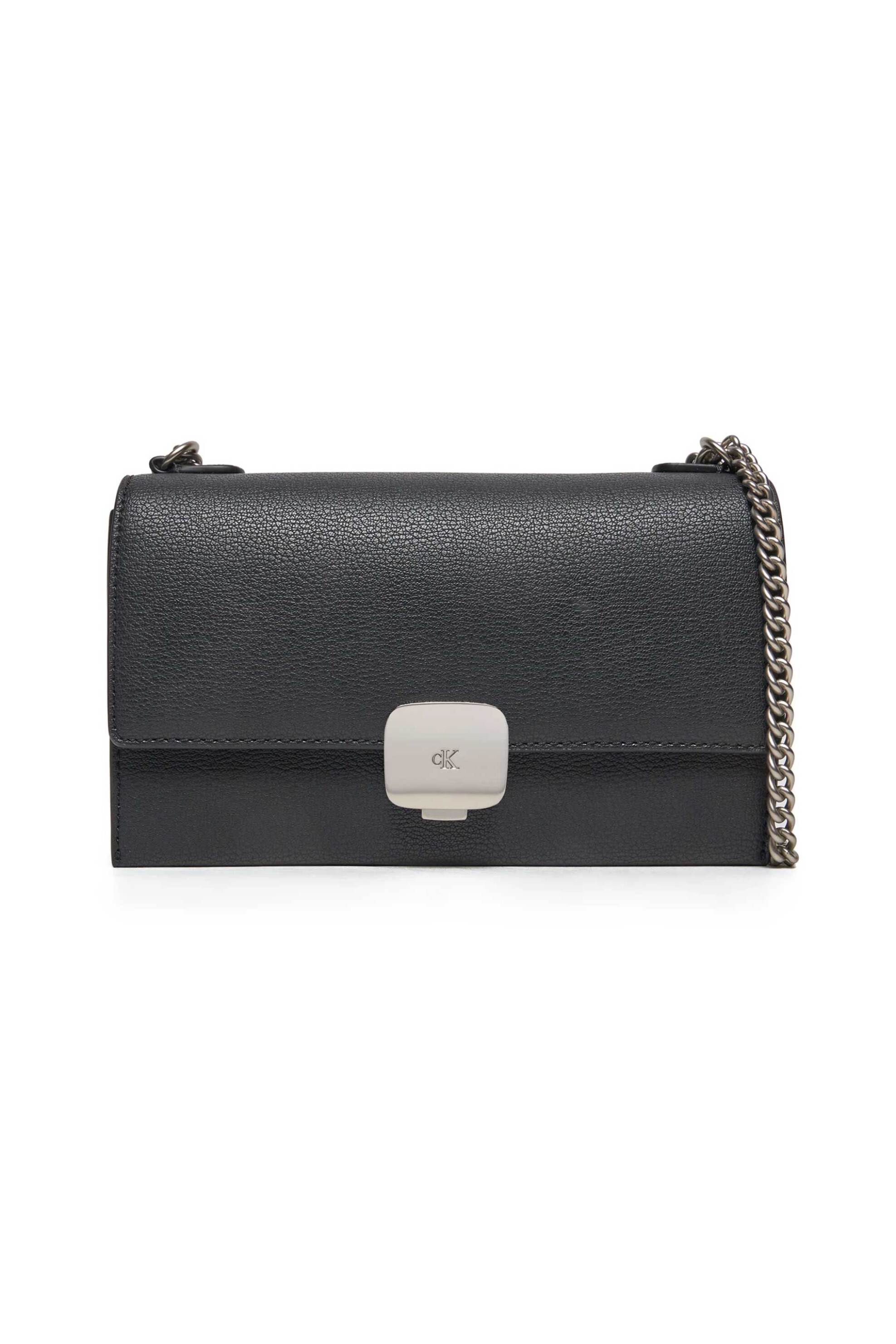 Calvin Klein Jeans γυναικεία τσάντα crossbody με ανάγλυφο μονόγραμμα - K60K612715 Μαύρο