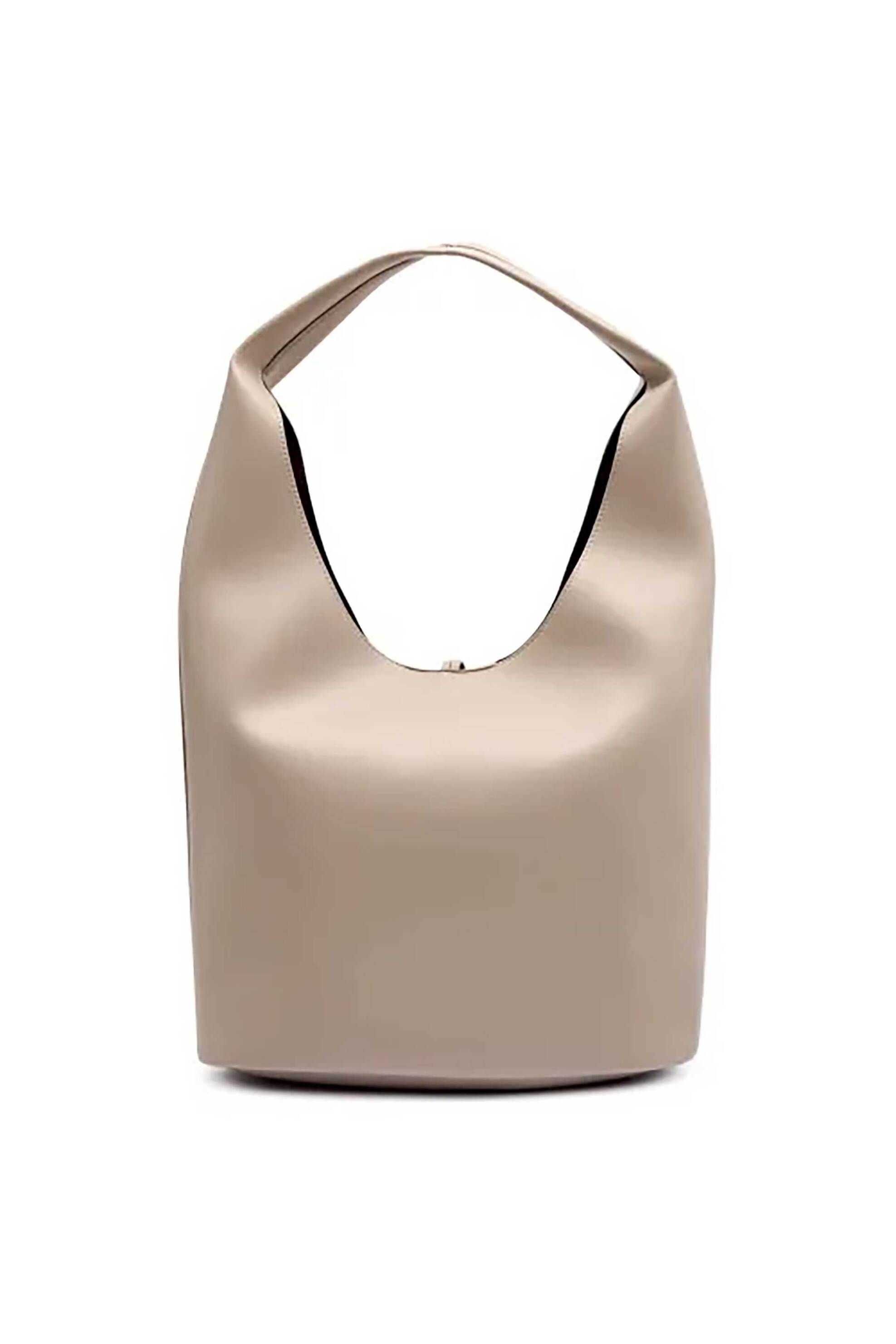 Calvin Klein Jeans γυναικεία τσάντα ώμου με μεταλλικό κούμπωμα - LV04K3149G Εκρού φωτογραφία