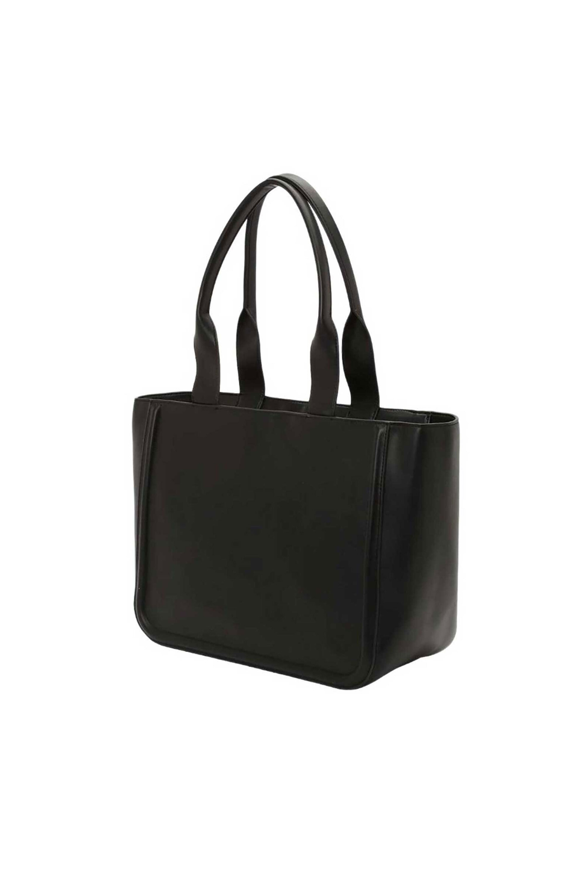 Calvin Klein Jeans γυναικεία τσάντα tote μονόχρωμη με ανάγλυφο λογότυπο - LV04F3218G Ασπρόμαυρο