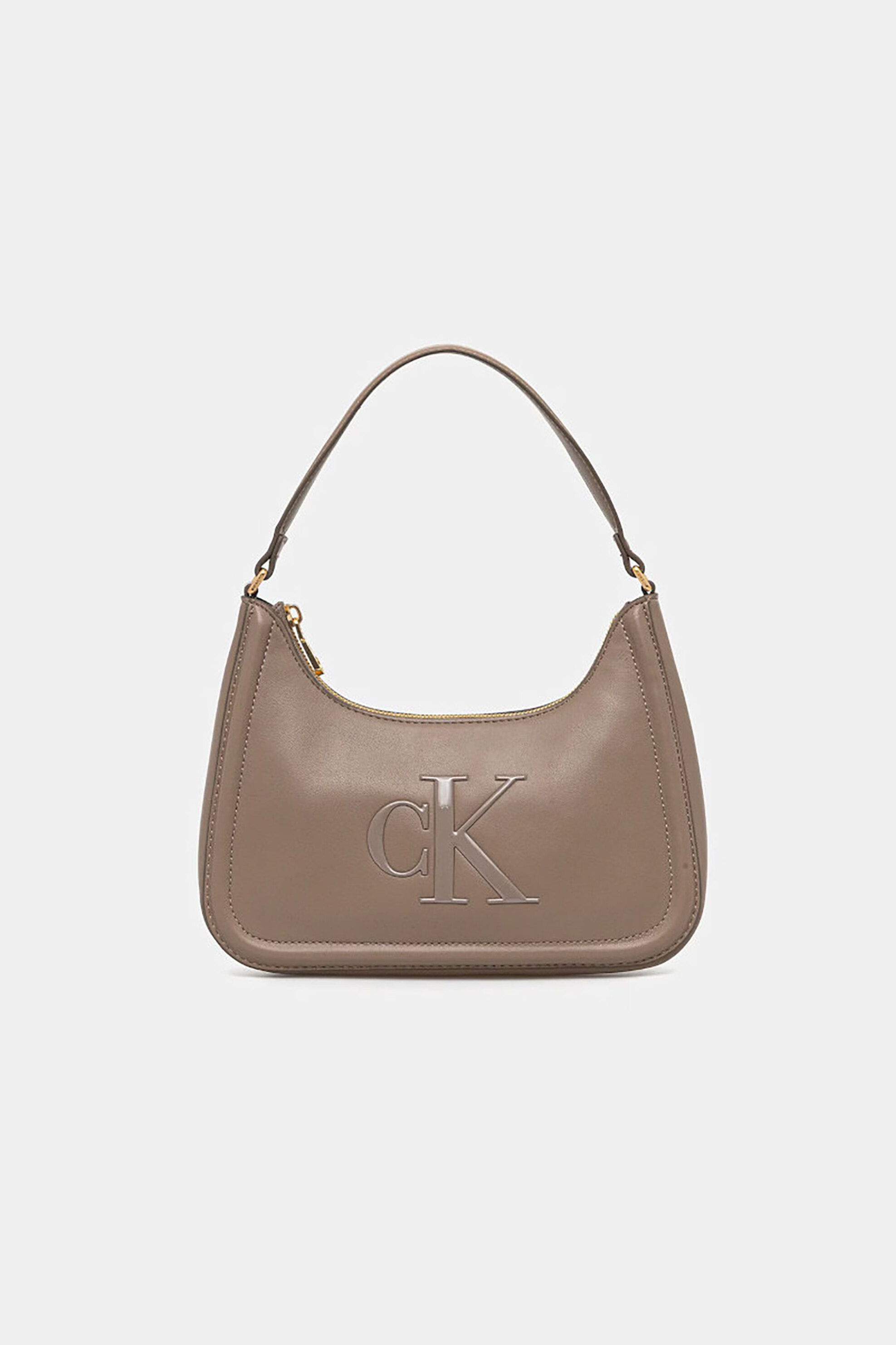 Calvin Klein Jeans γυναικεία τσάντα ώμου με ανάγλυφο λογότυπο - LV04F3230G Μπεζ