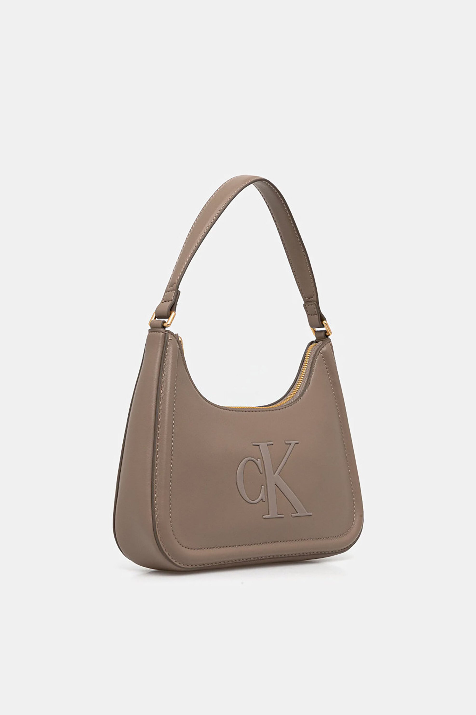 Calvin Klein Jeans γυναικεία τσάντα ώμου με ανάγλυφο λογότυπο - LV04F3230G Μπεζ