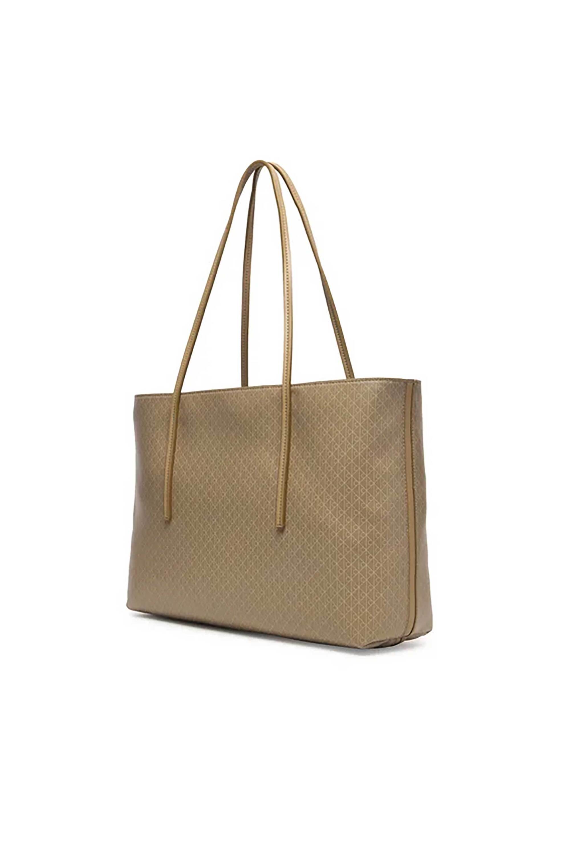 Calvin Klein Jeans γυναικεία τσάντα tote με all-over logo print - LV04F3266G Μπεζ