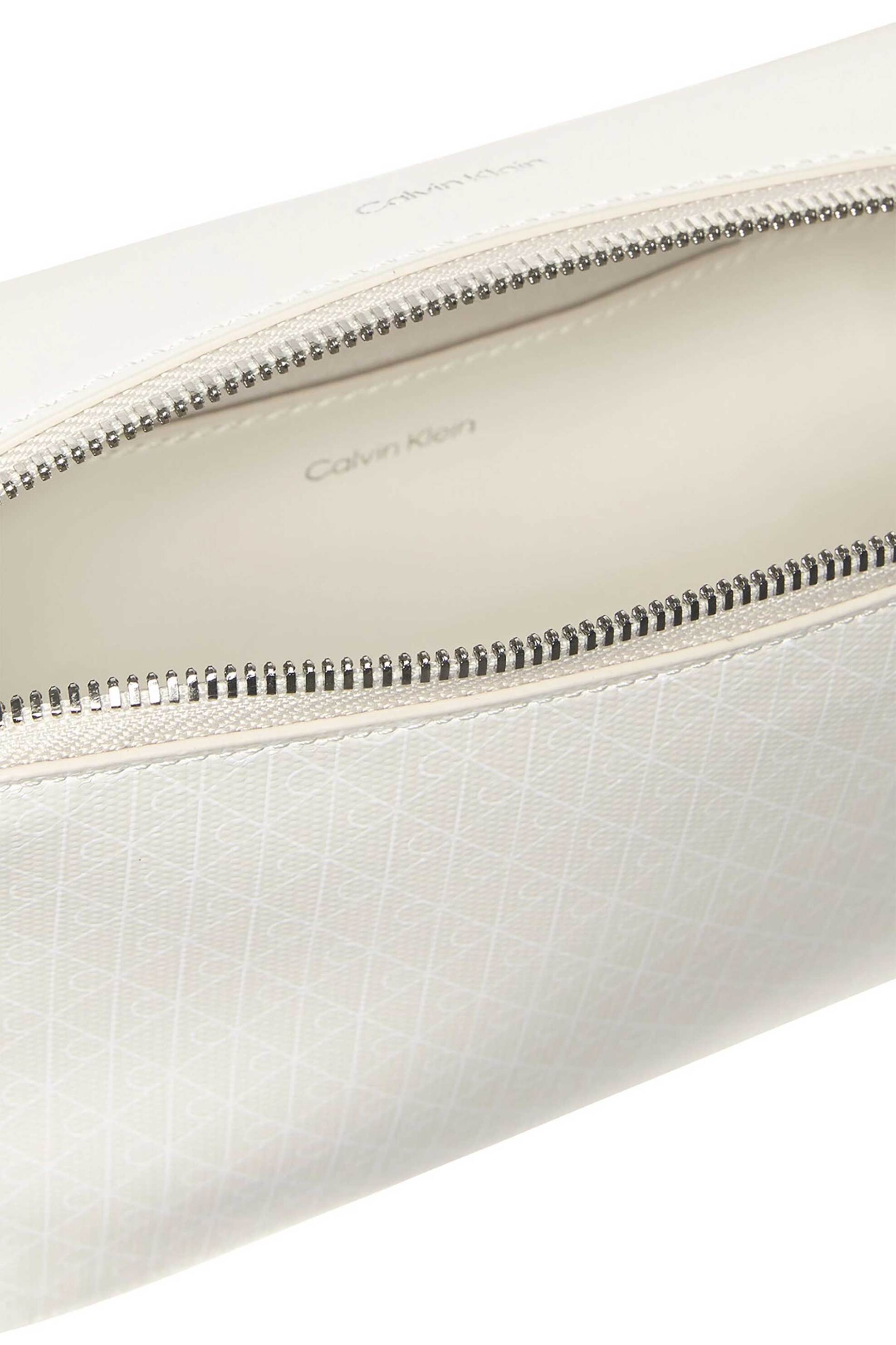 Calvin Klein Jeans Γυναικεία Τσάντα Crossbody με All-Over Logo Print - Lv04F3268G Κρέμ