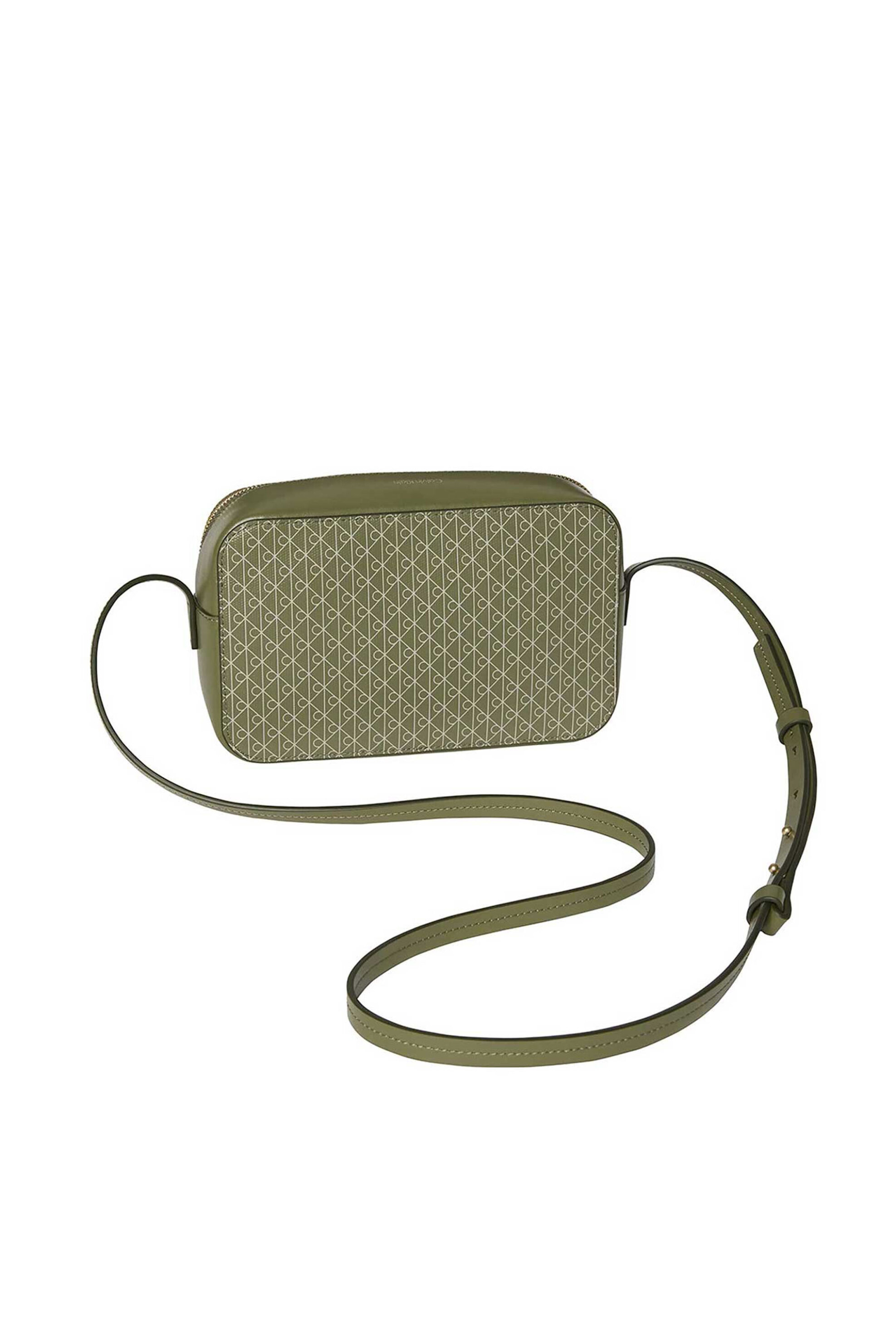Calvin Klein Jeans γυναικεία τσάντα crossbody με all-over logo print - LV04F3268G Λαδί