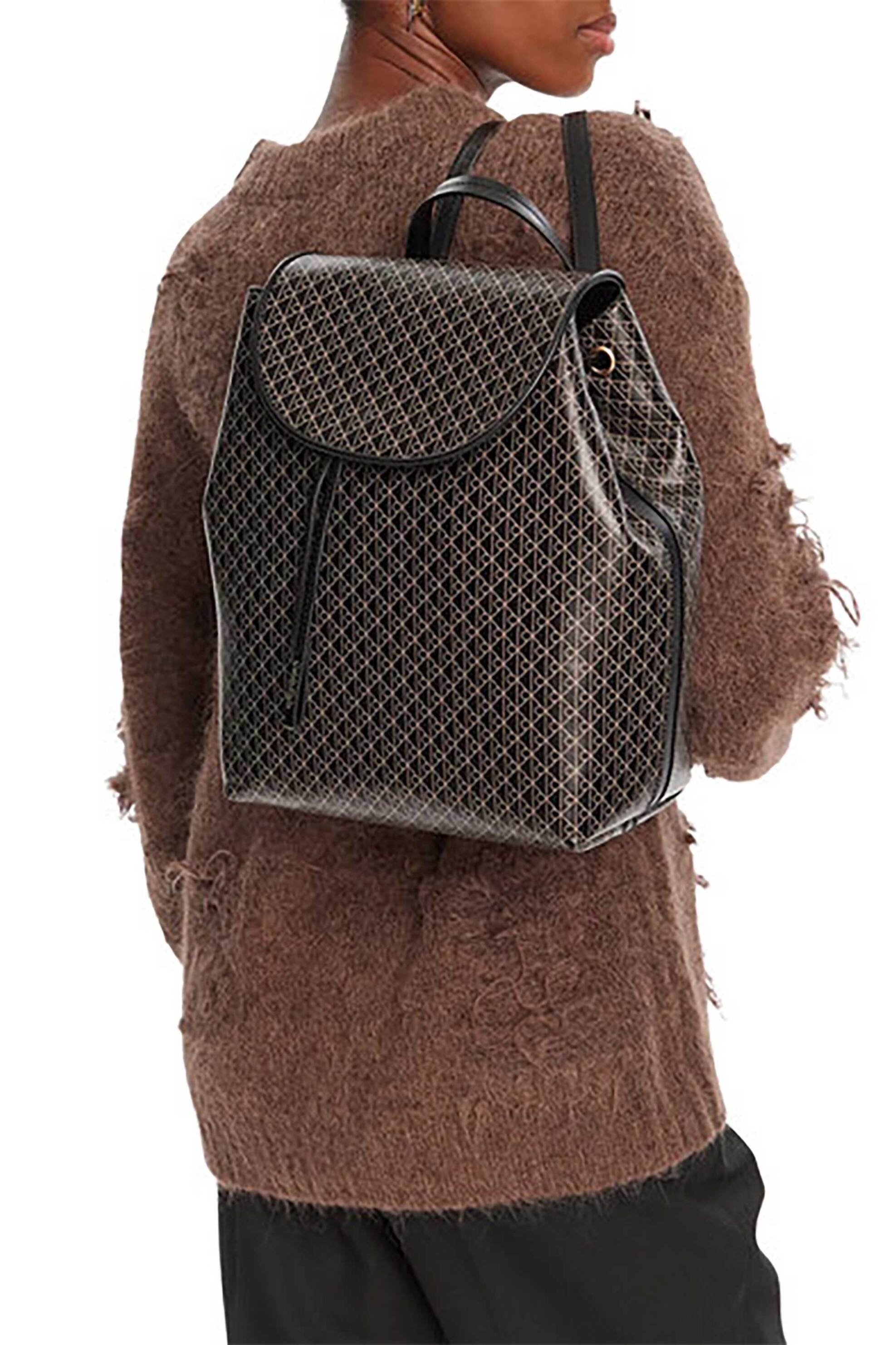 Calvin Klein Jeans γυναικείο backpack με all-over logo print - LV04F3271G Μαύρο φωτογραφία