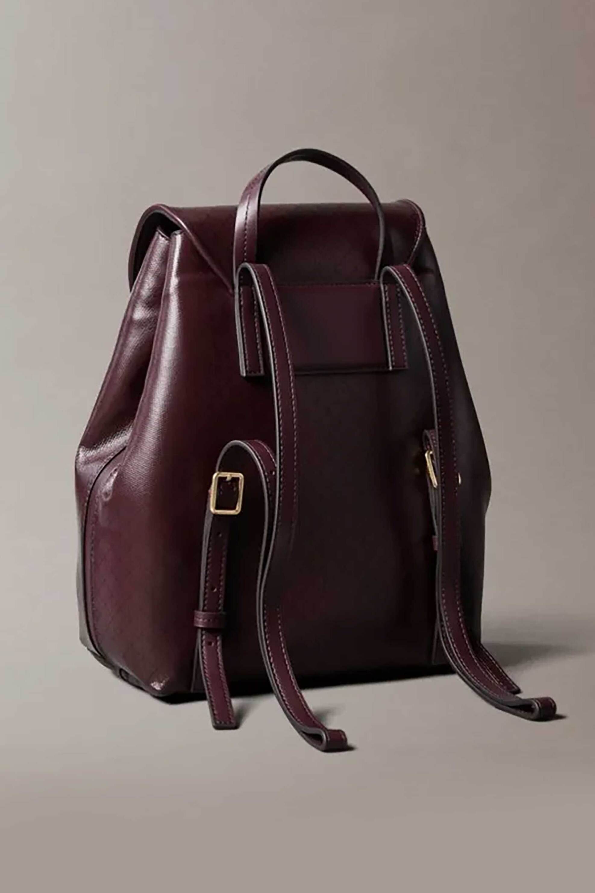 Calvin Klein Jeans γυναικείο backpack με all-over logo print - LV04F3271G Μπορντό φωτογραφία