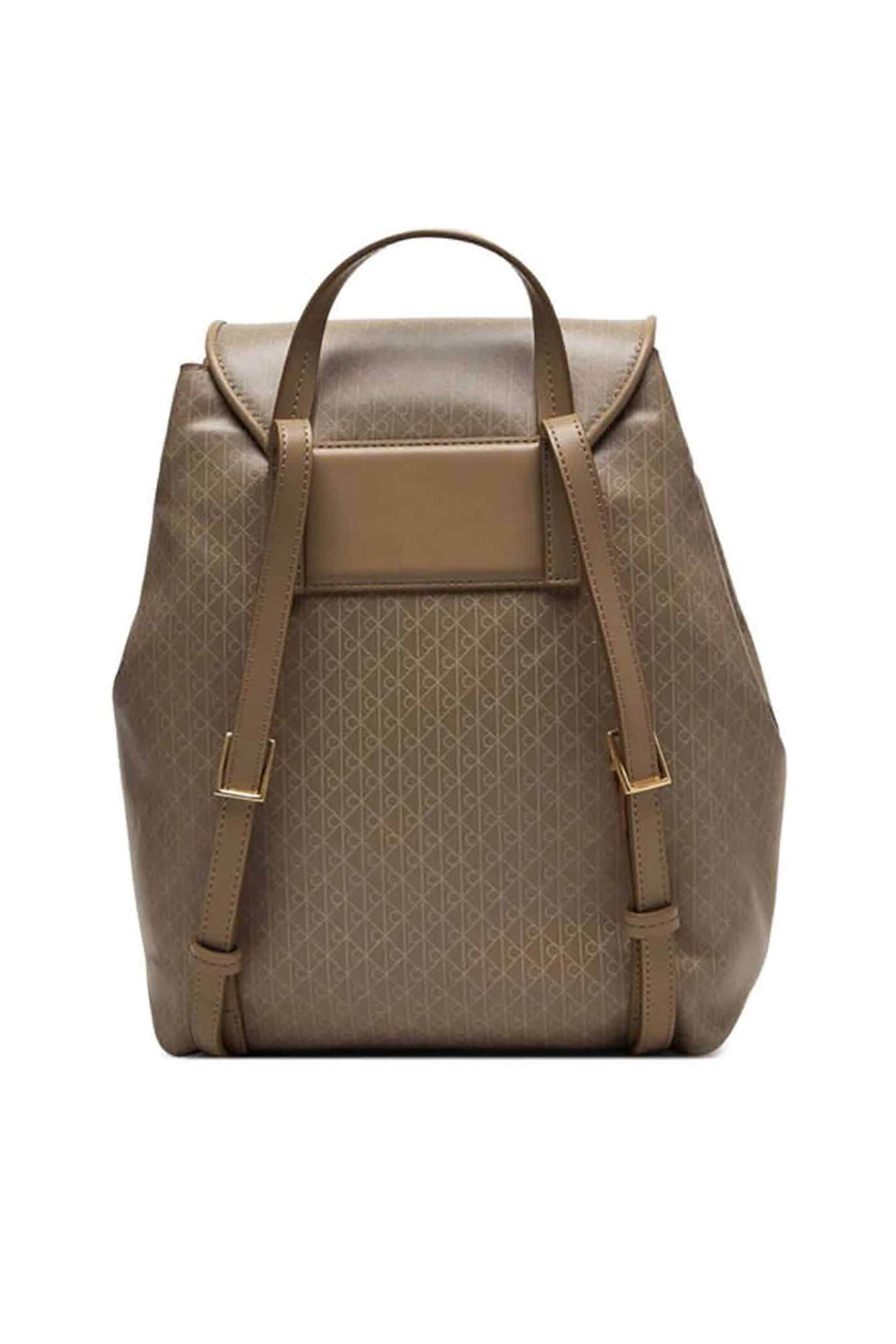 Calvin Klein Jeans γυναικείο backpack με all-over logo print - LV04F3271G Μπεζ φωτογραφία