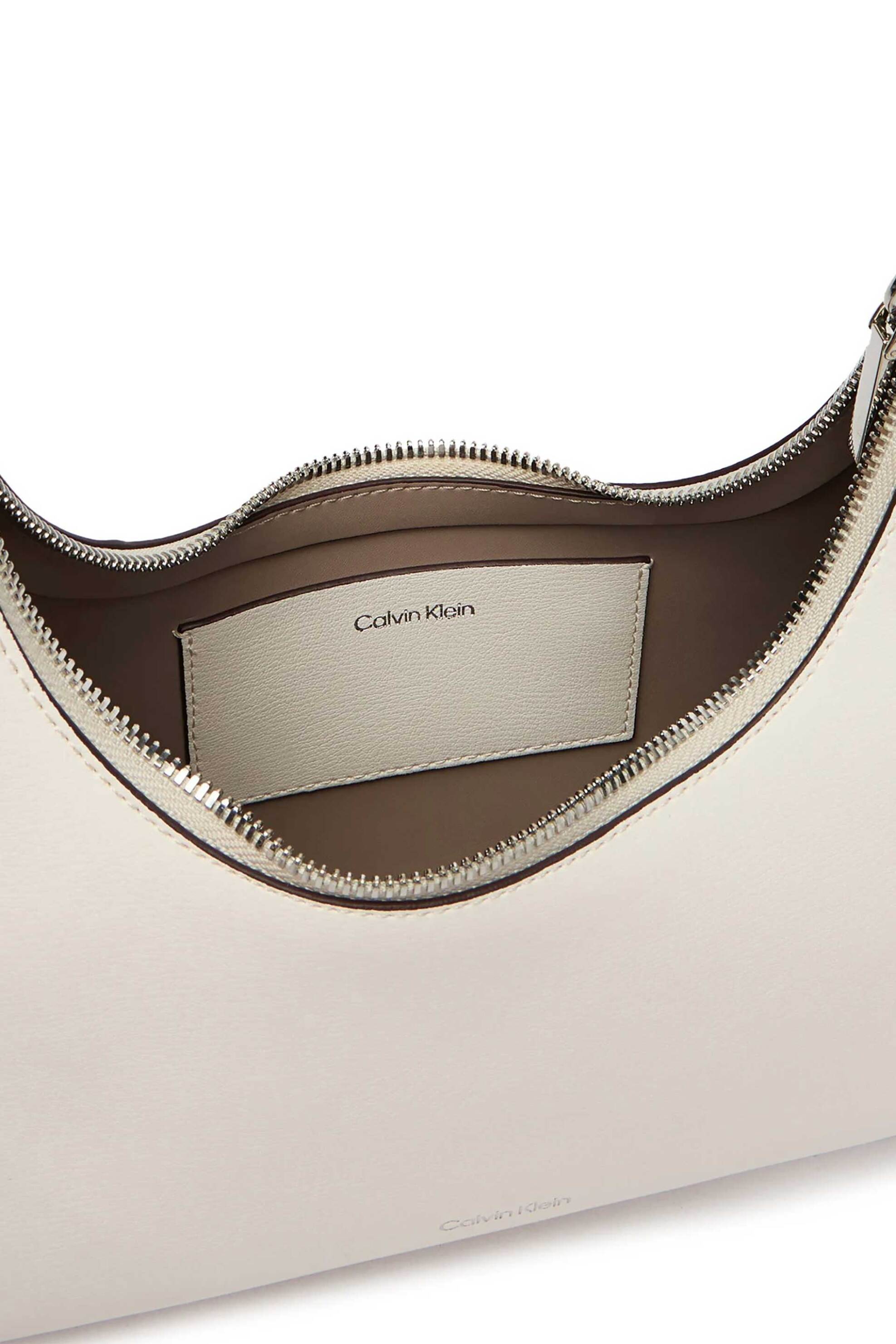 Calvin Klein Jeans Γυναικεία Τσάντα Ώμου με Λογότυπο - Lv04F3272G Λευκό