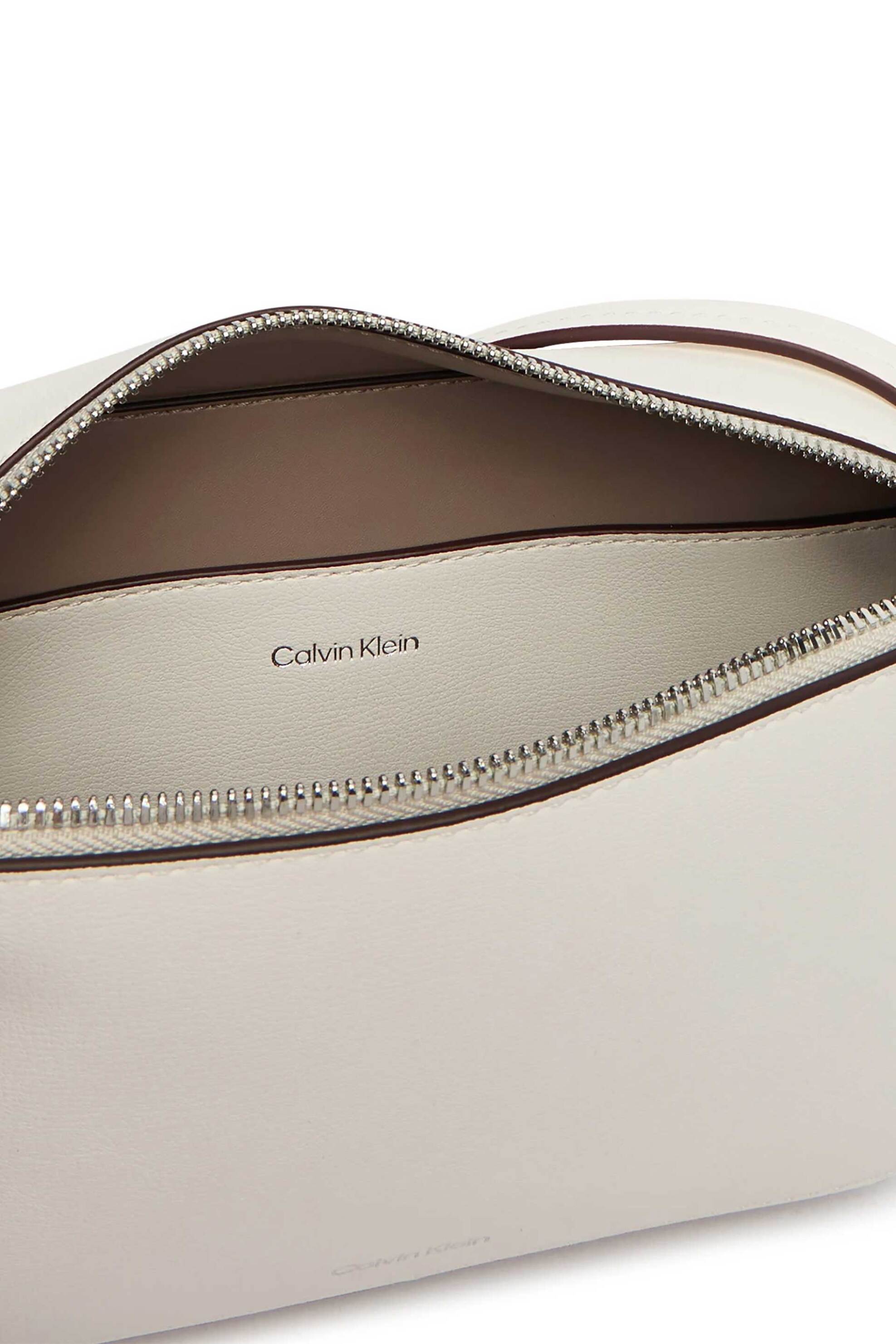 Calvin Klein Jeans Γυναικεία Τσάντα Crossbody με Λογότυπο - Lv04F3276G Λευκό