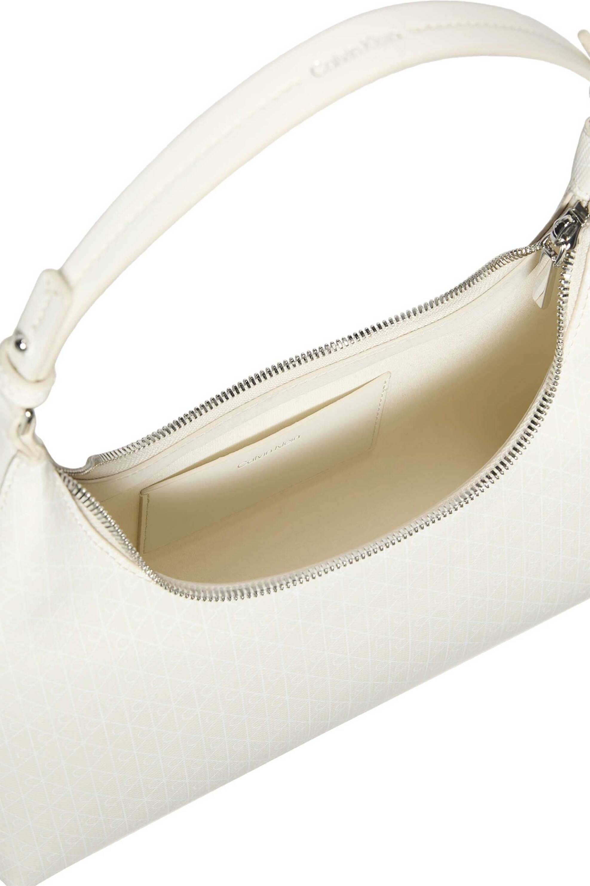 Calvin Klein Jeans Γυναικεία Τσάντα Ώμου με All-Over Monogram - Lv04F3298G Κρέμ