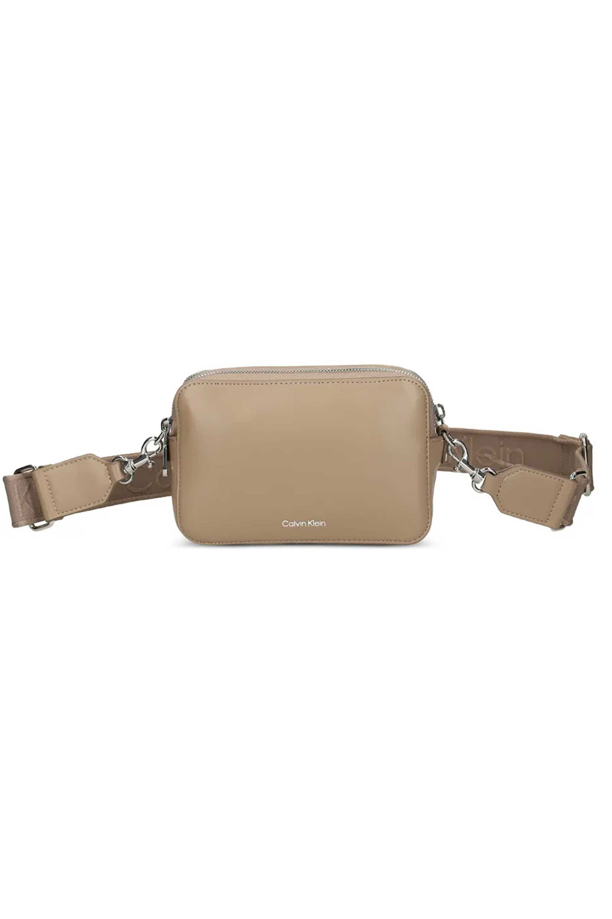 Calvin Klein Jeans γυναικεία τσάντα crossbody με λογότυπο - LV04F3165G Μπεζ