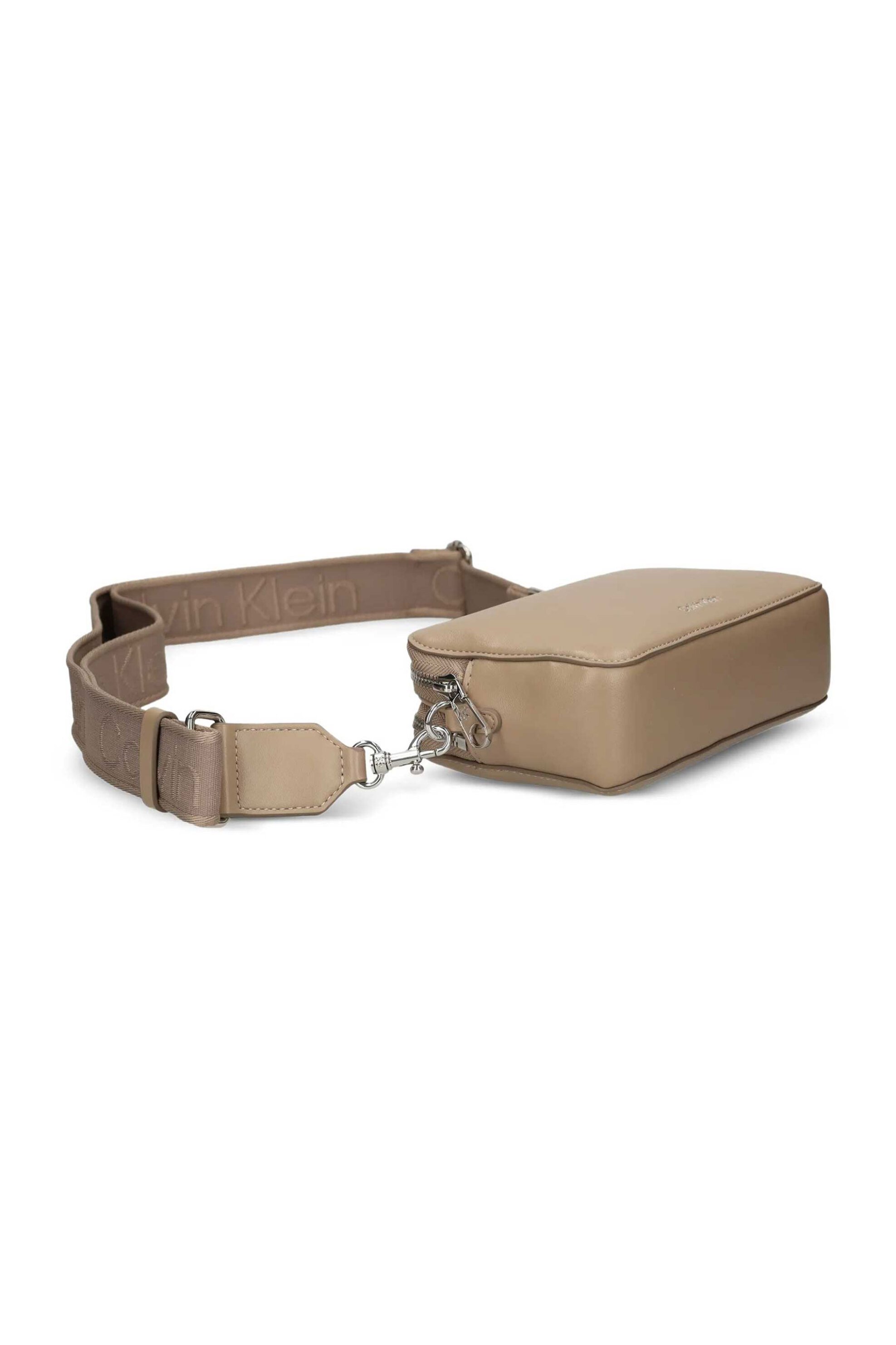 Calvin Klein Jeans Γυναικεία Τσάντα Crossbody με Λογότυπο - Lv04F3165G Μπεζ