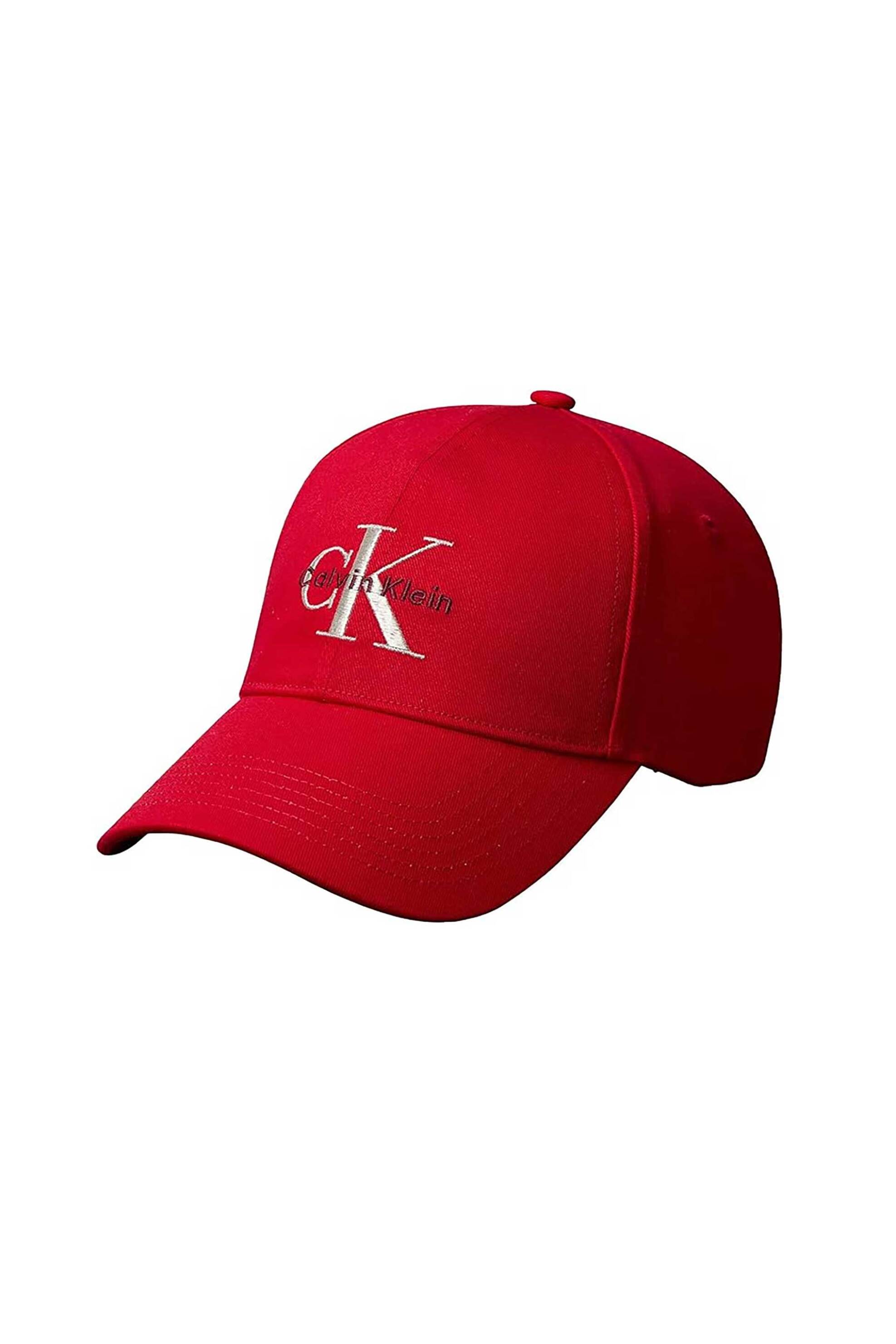 Calvin Klein Jeans γυναικείο καπέλο jockey με λογότυπο - LV04K5026G Κόκκινο