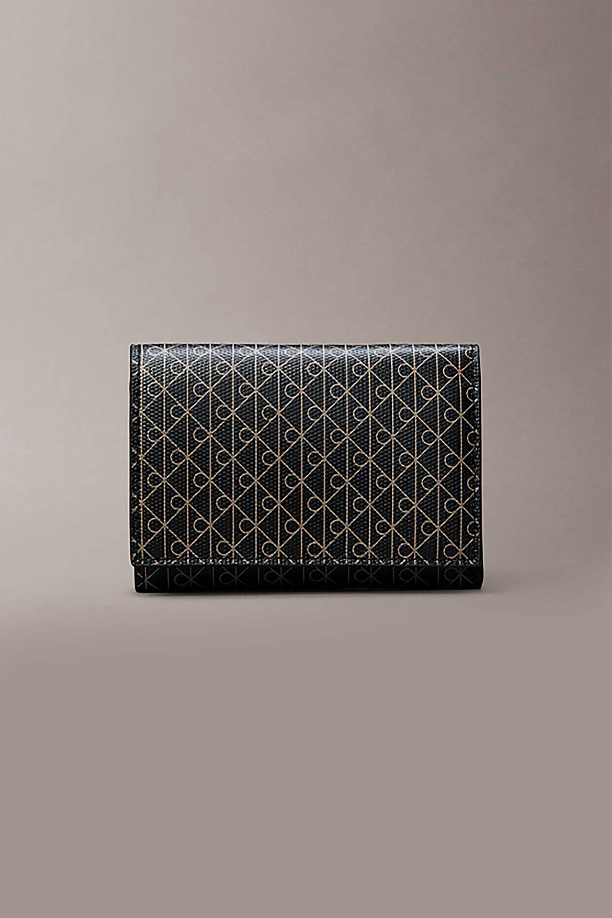 CALVIN KLEIN JEANS Calvin Klein Jeans γυναικείο πορτοφόλι με all-over logo print - LV04F1118G Μαύρο