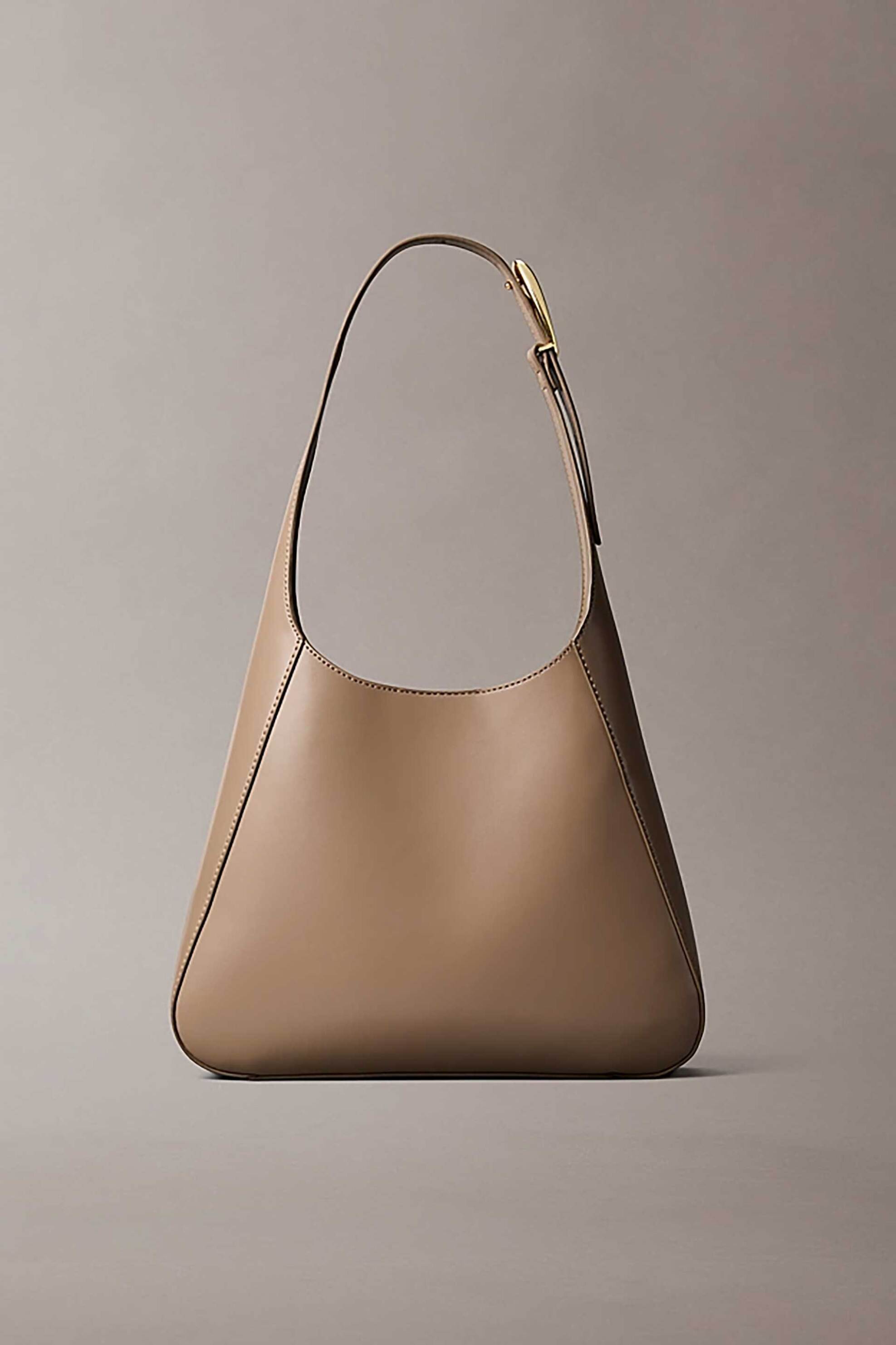 Calvin Klein Jeans γυναικεία τσάντα ώμου με λογότυπο - LV04F3402G Μπεζ