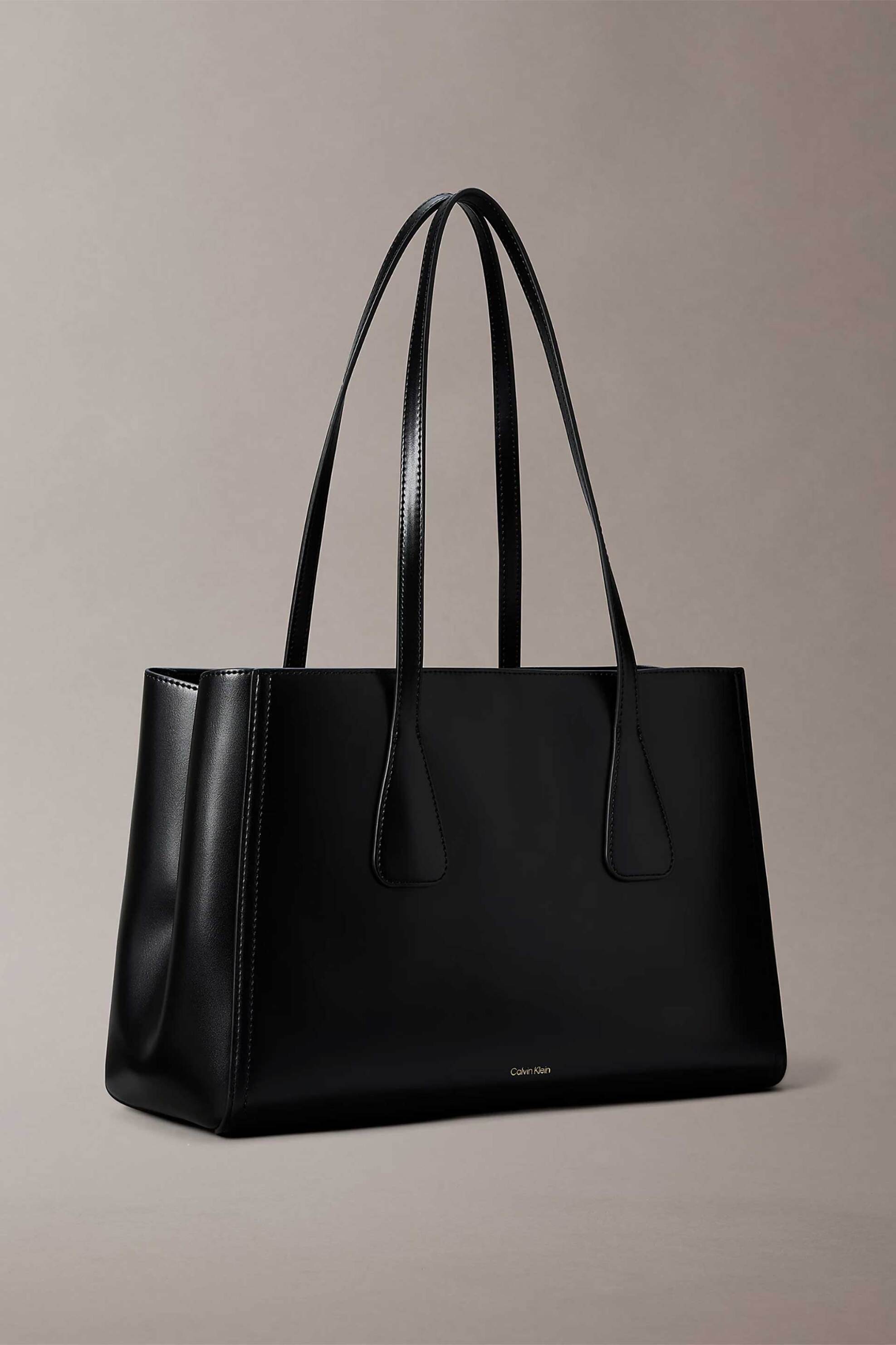 CALVIN KLEIN JEANS Calvin Klein Jeans γυναικεία τσάντα tote με μεταλλικό monogram (Medium) - LV04F3442G Μαύρο - 2