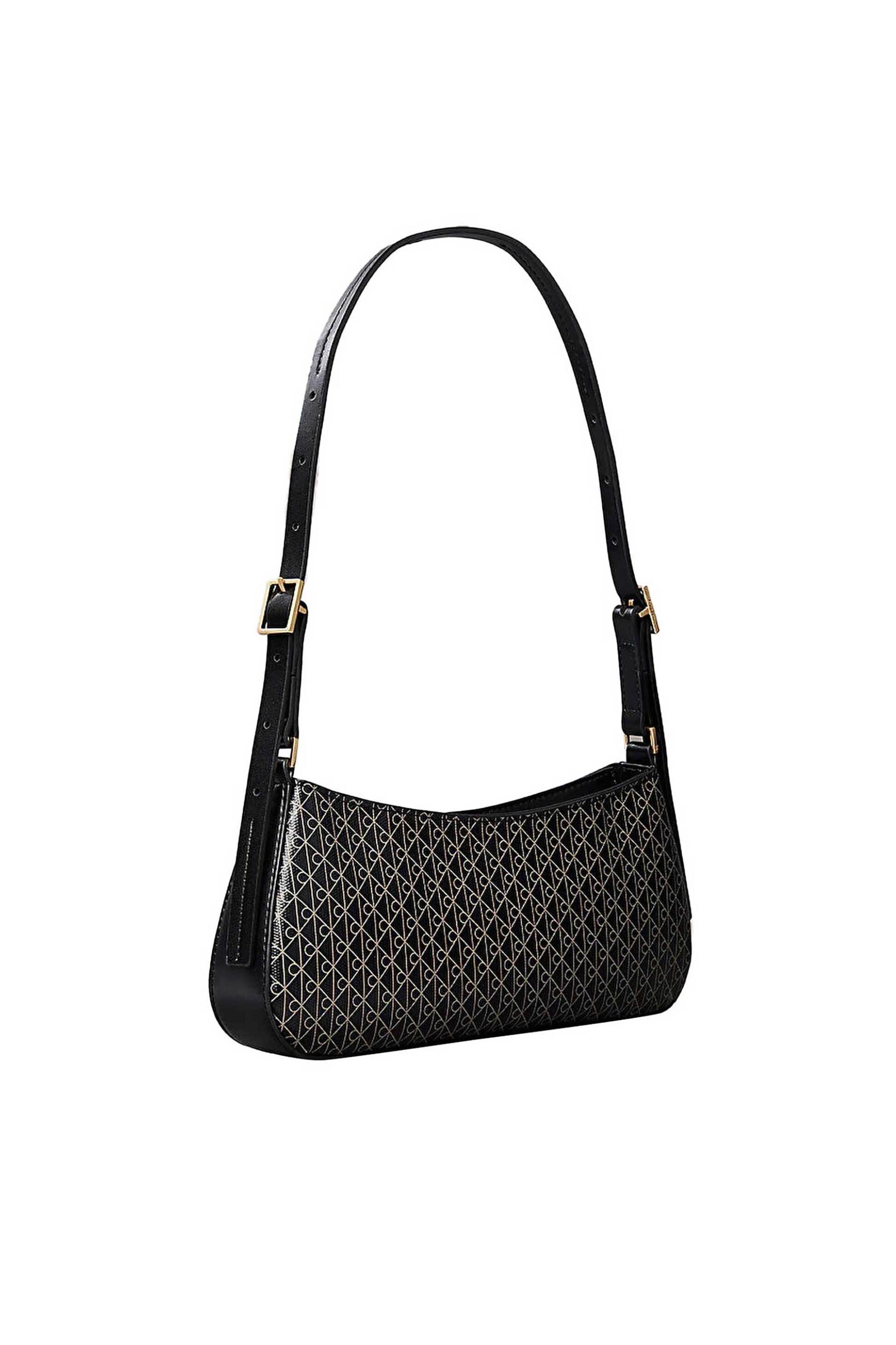 Calvin Klein Jeans γυναικεία τσάντα ώμου με all-over monogram - LV04F3324G Μαύρο