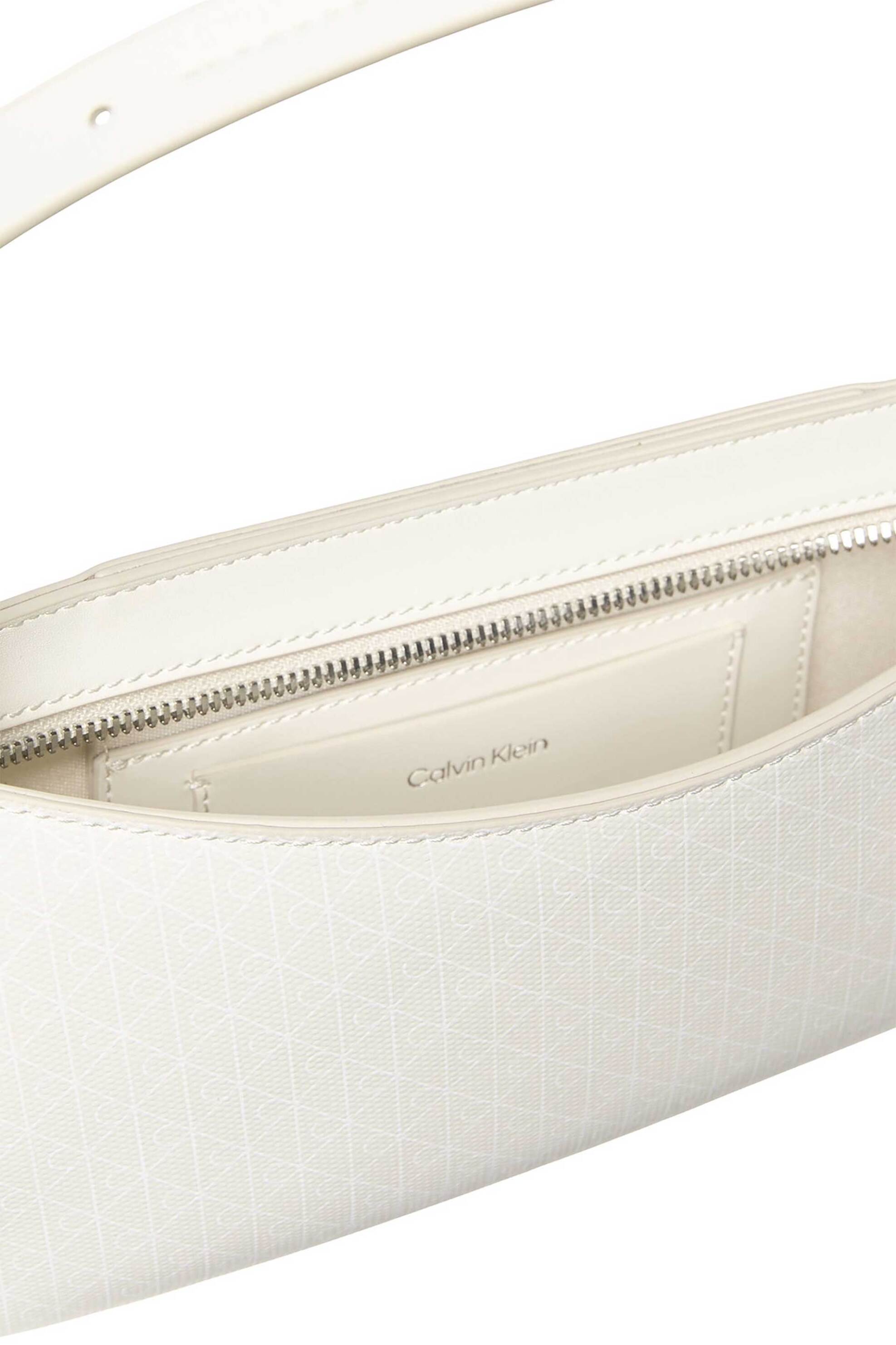 Calvin Klein Jeans Γυναικεία Τσάντα Ώμου με All-Over Monogram - Lv04F3324G Κρέμ