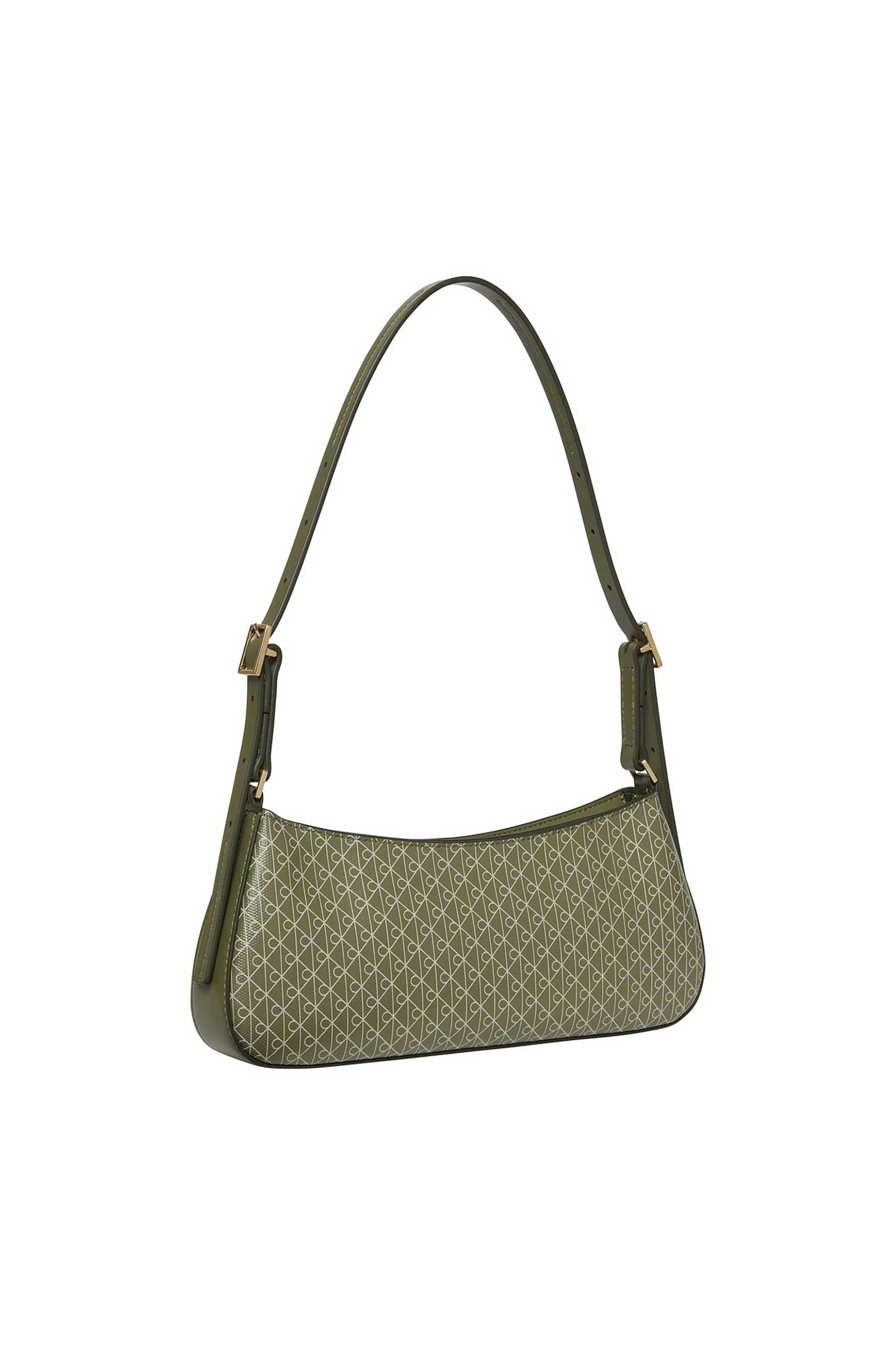 Calvin Klein Jeans γυναικεία τσάντα ώμου με all-over monogram - LV04F3324G Μπεζ