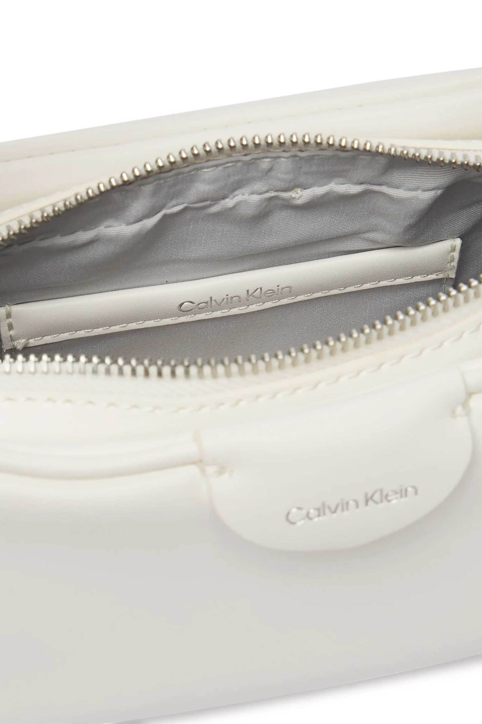 Calvin Klein Jeans Γυναικείο Mini Bag με Λογότυπο - Lv04F3370G Λευκό