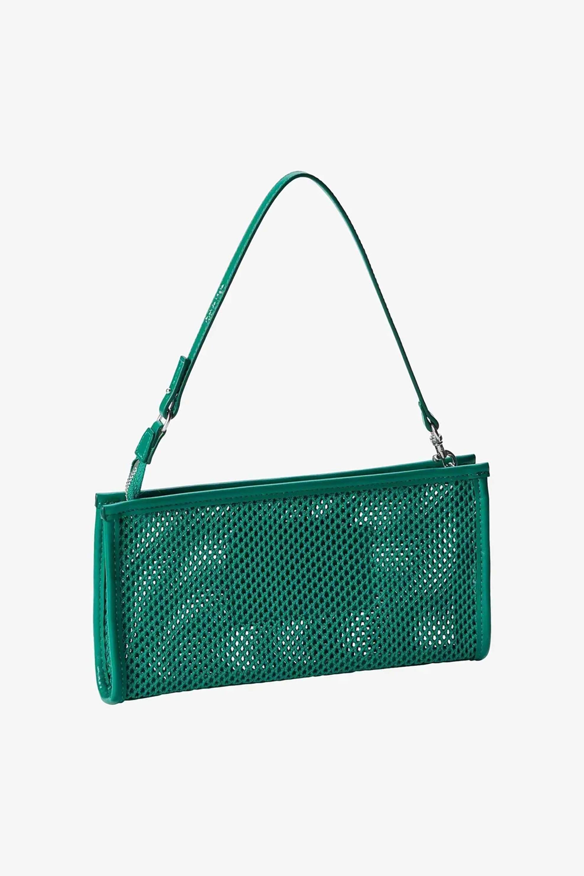 Calvin Klein Jeans γυναικείο mini bag με διάτρητο σχέδιο και monogram - LV04F1136G Πράσινο